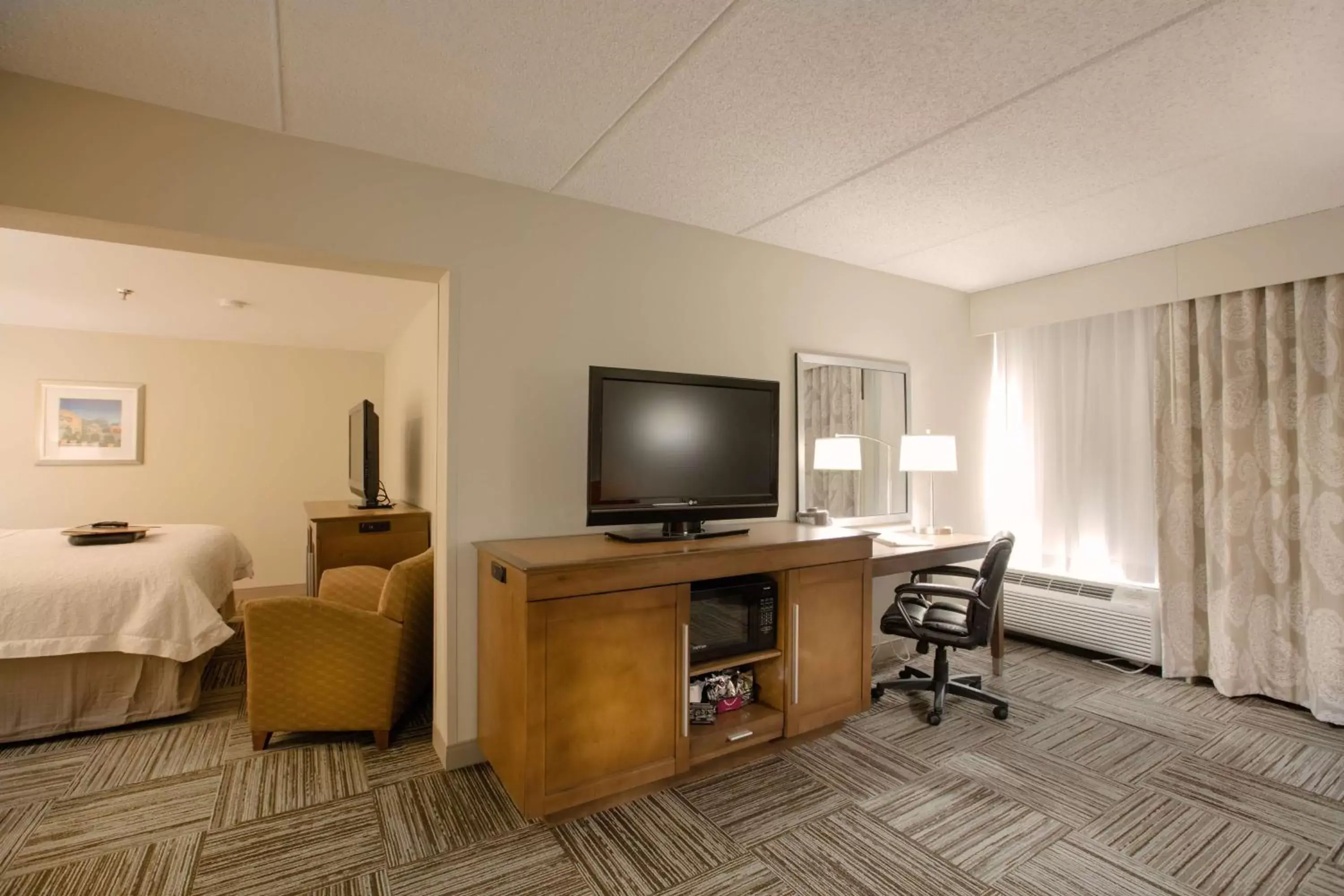 Living room, TV/Entertainment Center in Hampton Inn Atlanta-Northlake