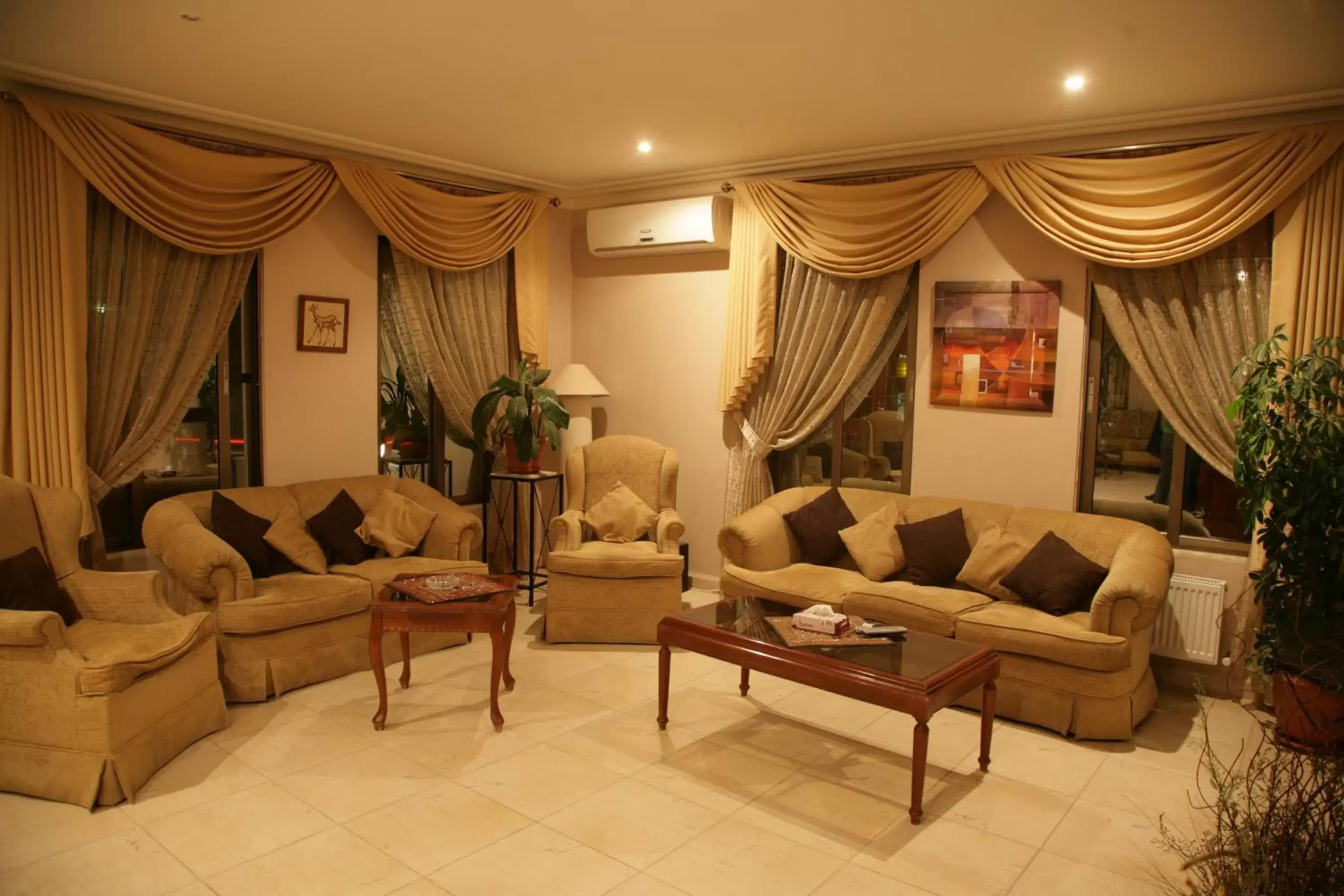 Communal lounge/ TV room, Seating Area in Salome Hotel