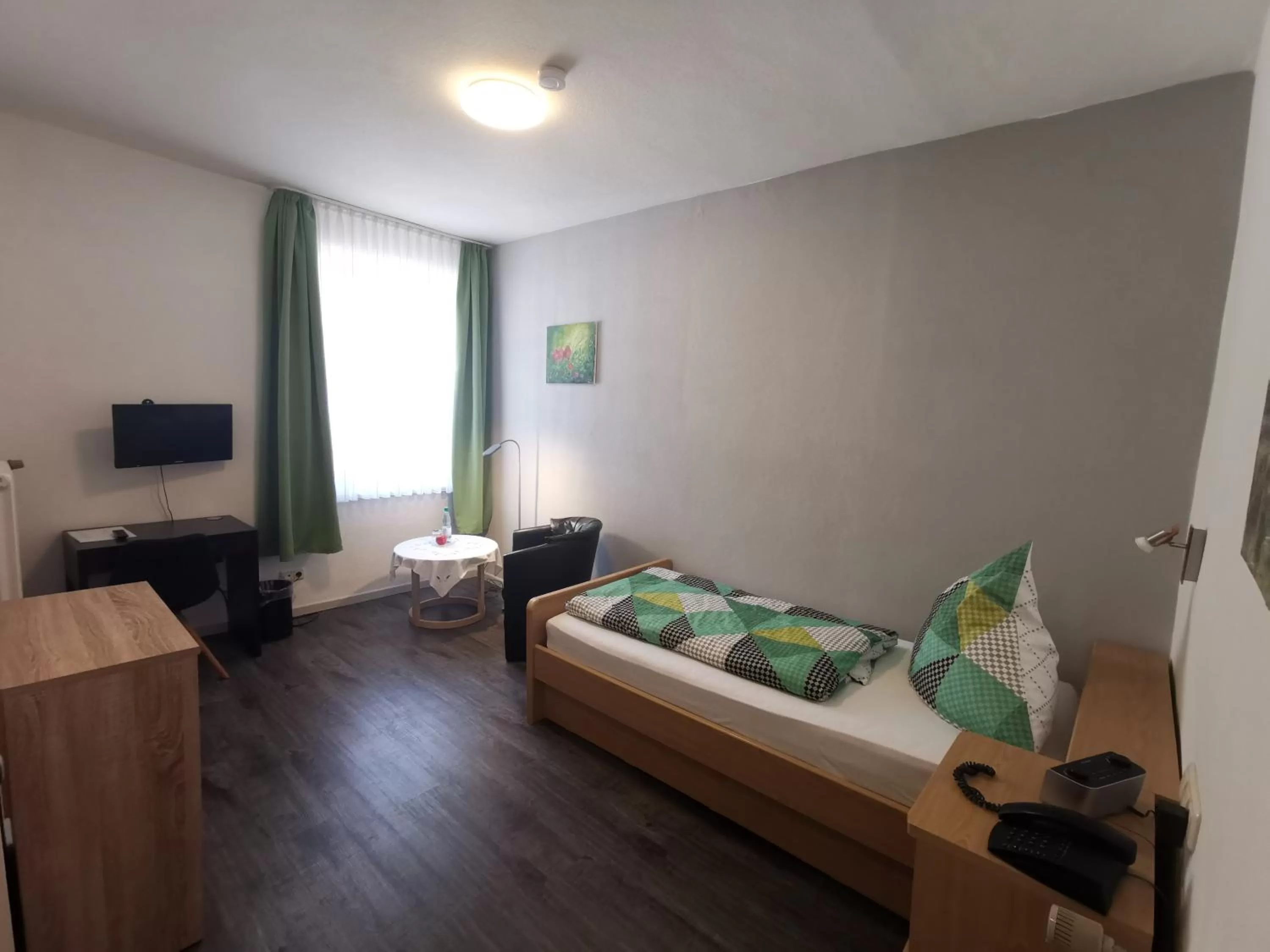 Bed in Haus am Kurpark Hotel Garni