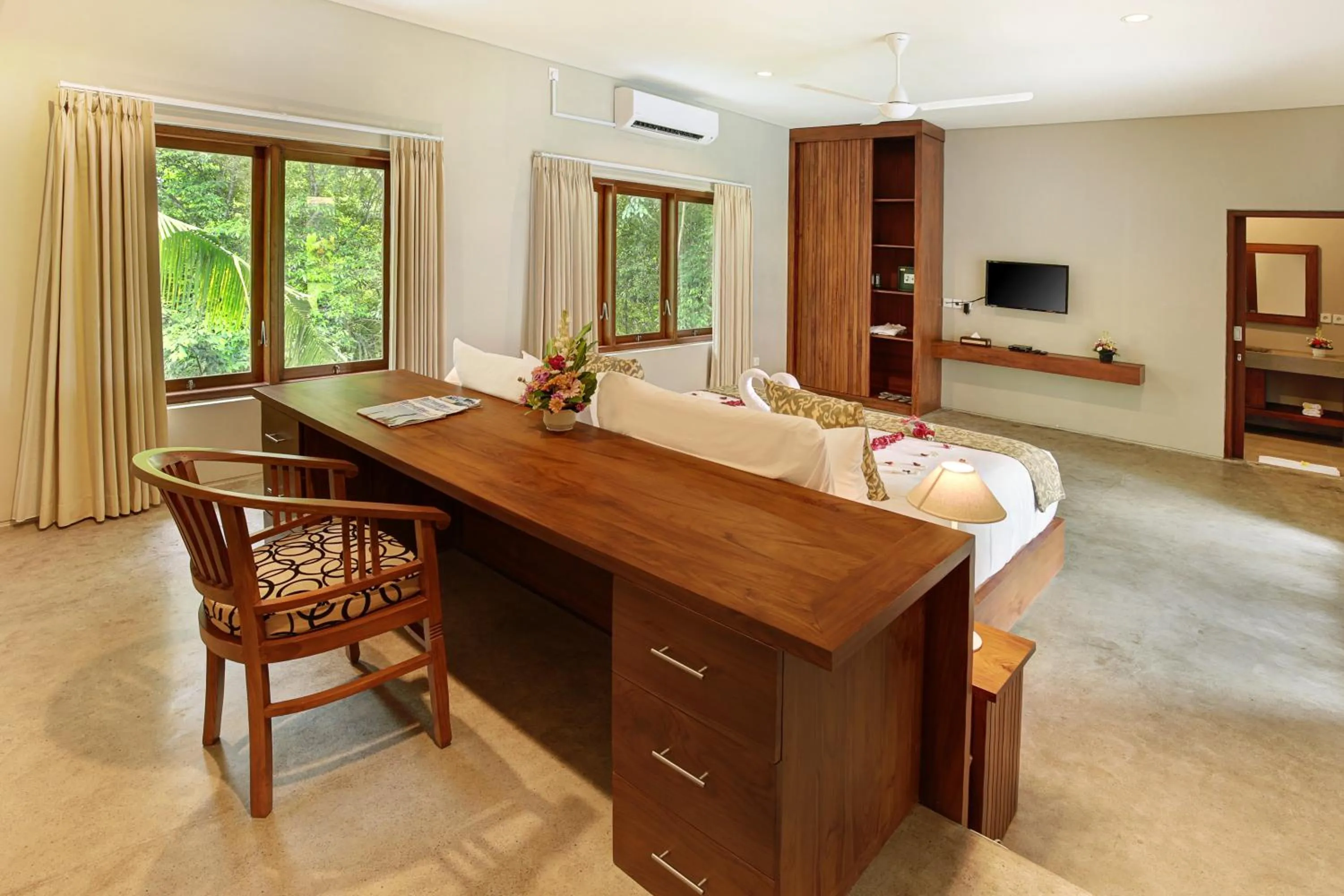 Bedroom, Bed in Sativa Villas Ubud with Private Pool