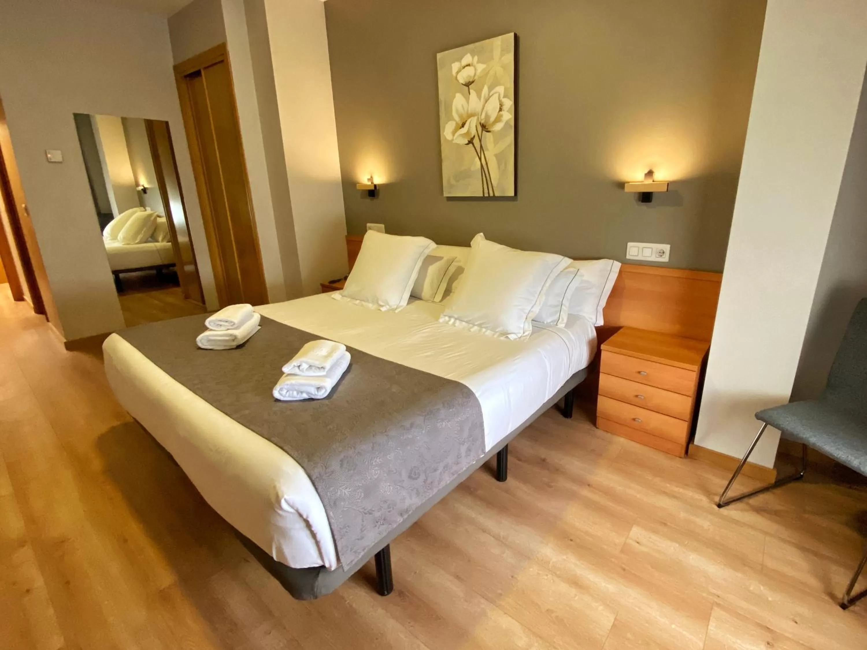 Bed in Hotel Ribeira Sacra