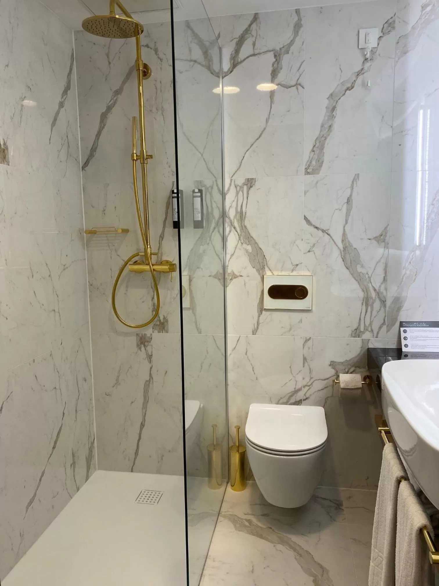 Shower in Elegans Hotel Brdo