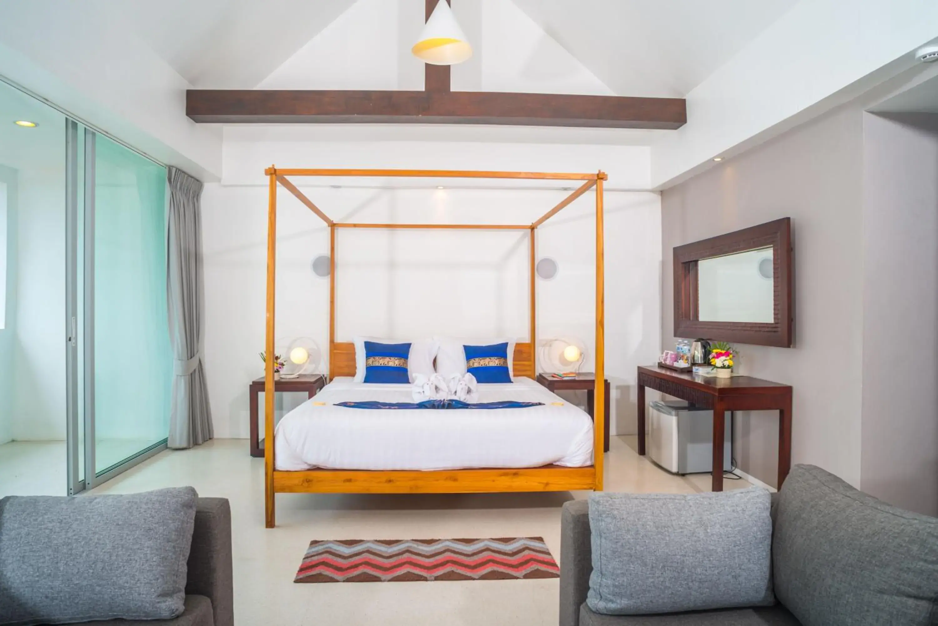 Photo of the whole room, Bed in Baan Bophut Beach Hotel Samui - SHA Extra Plus