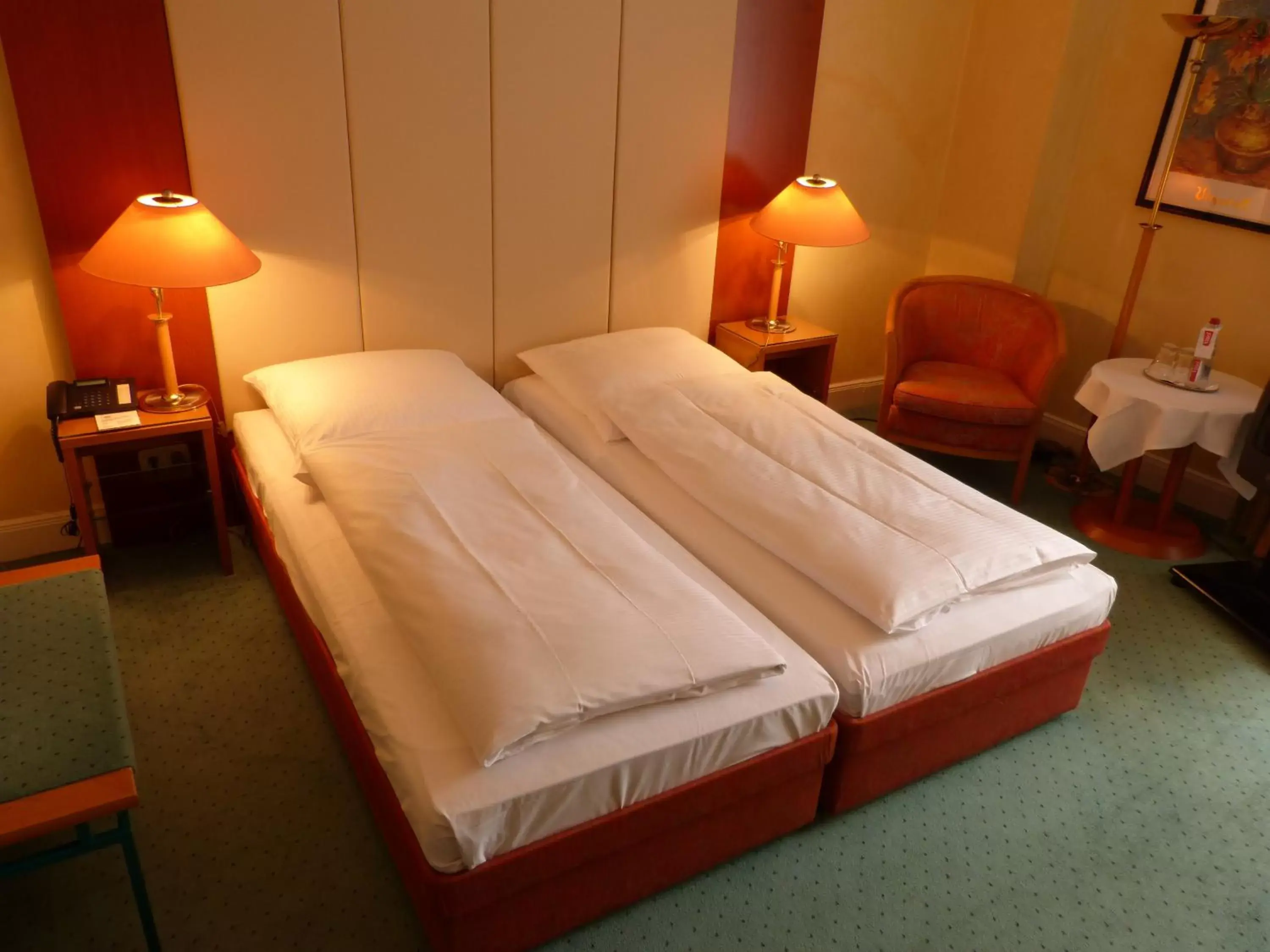 Bed in Hotel Vorbach