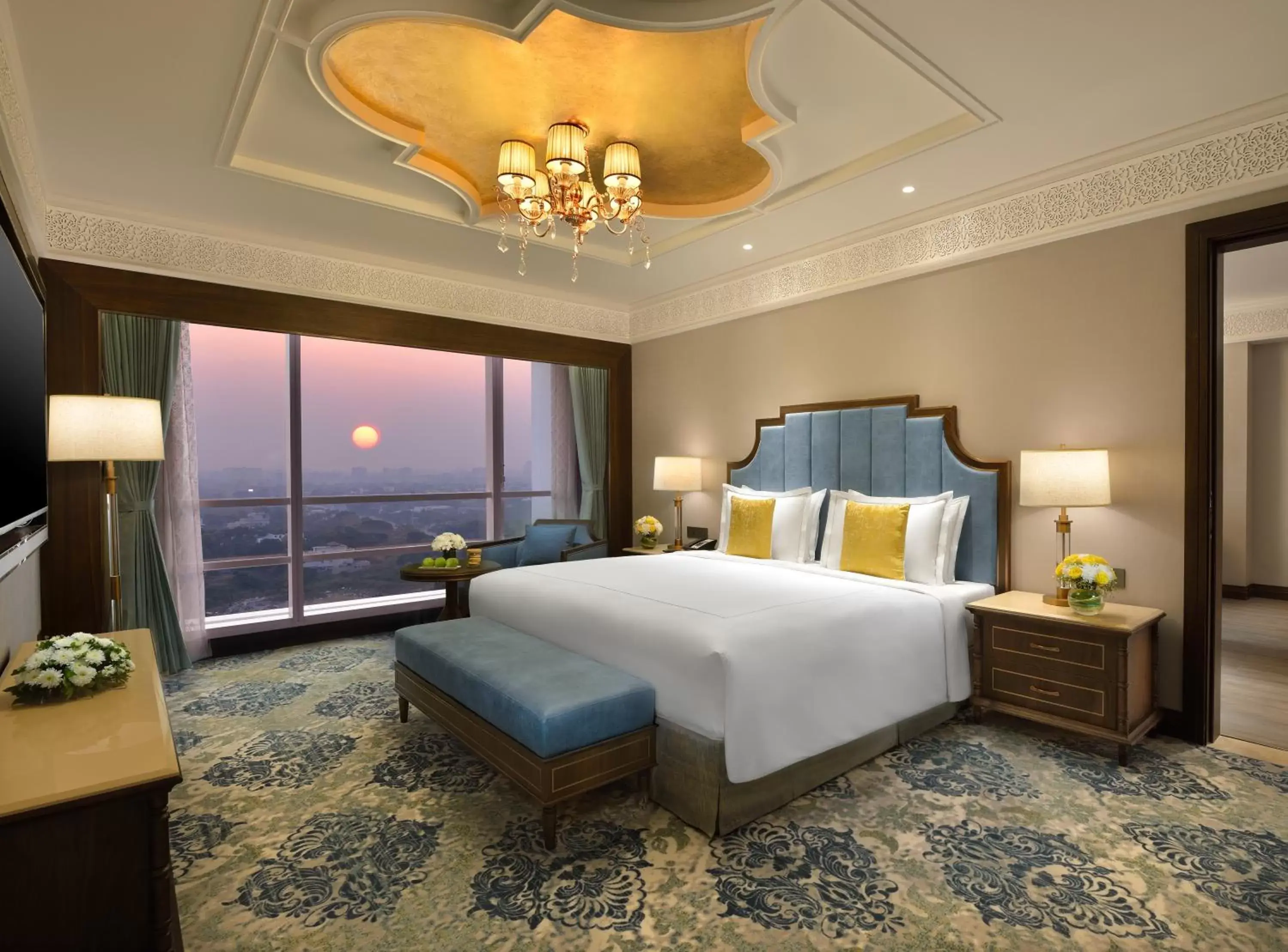 Bed in Taj Skyline Ahmedabad