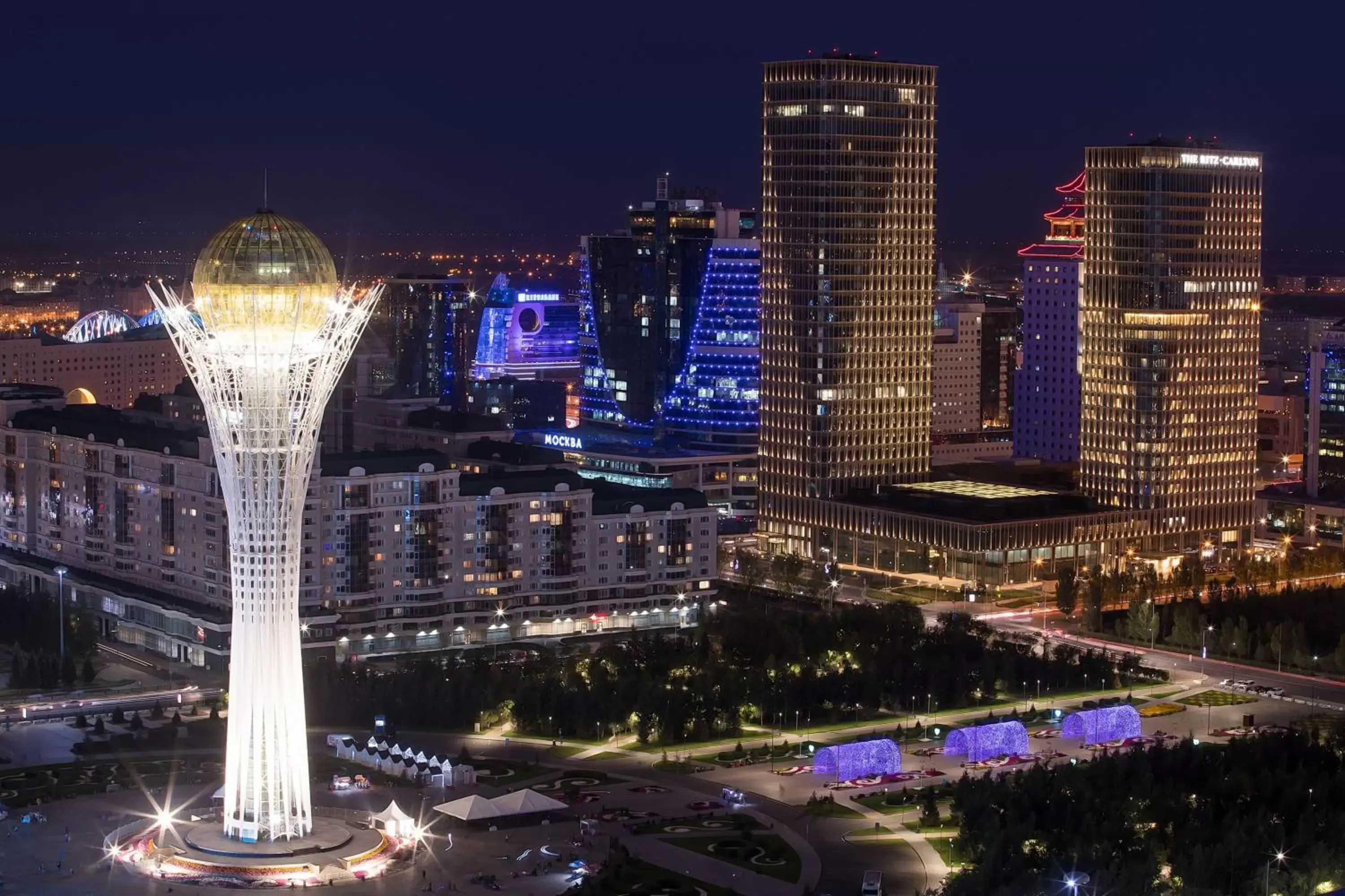 Property building, Bird's-eye View in The Ritz-Carlton, Astana