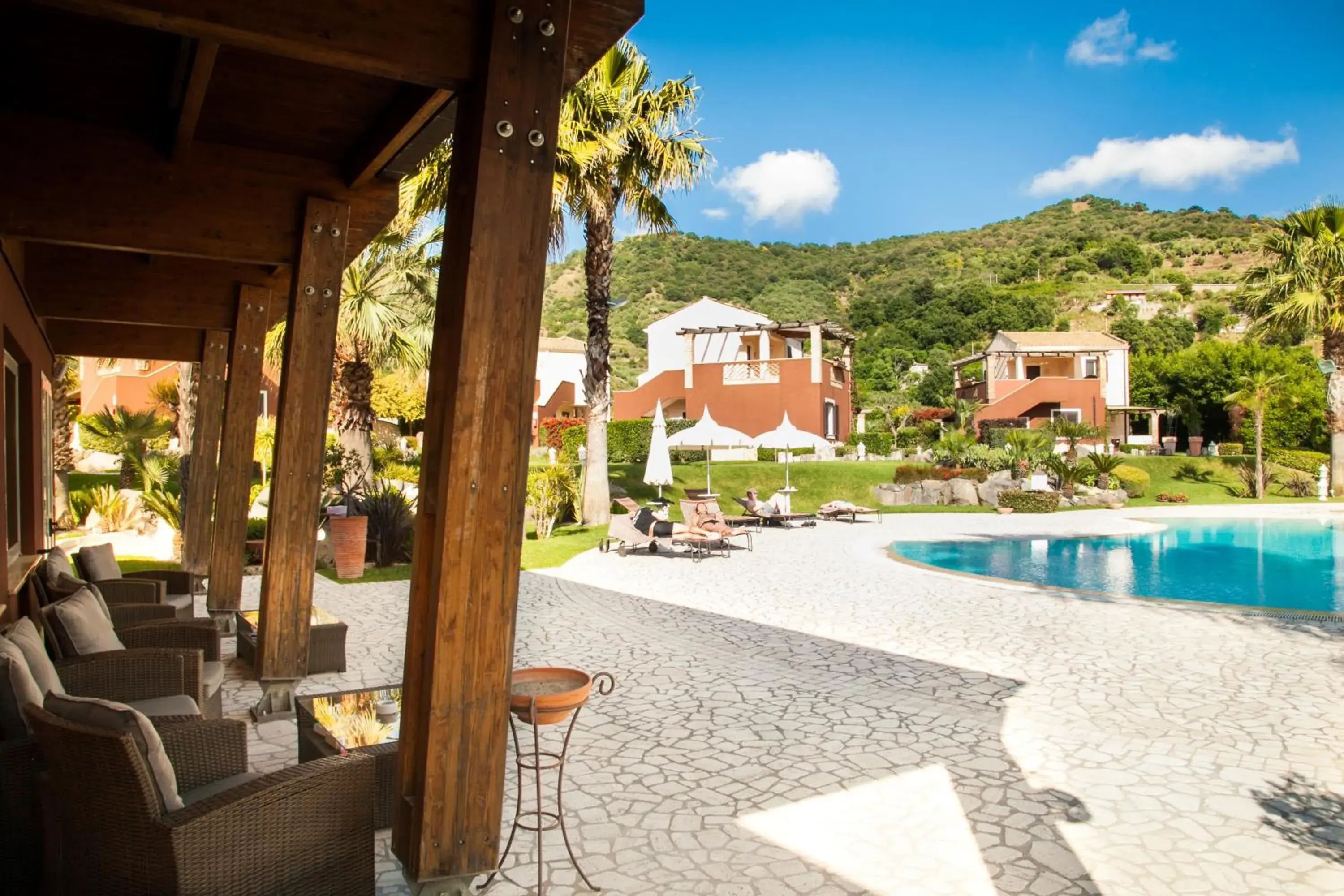 Lobby or reception, Swimming Pool in Alcantara Resort di Charme