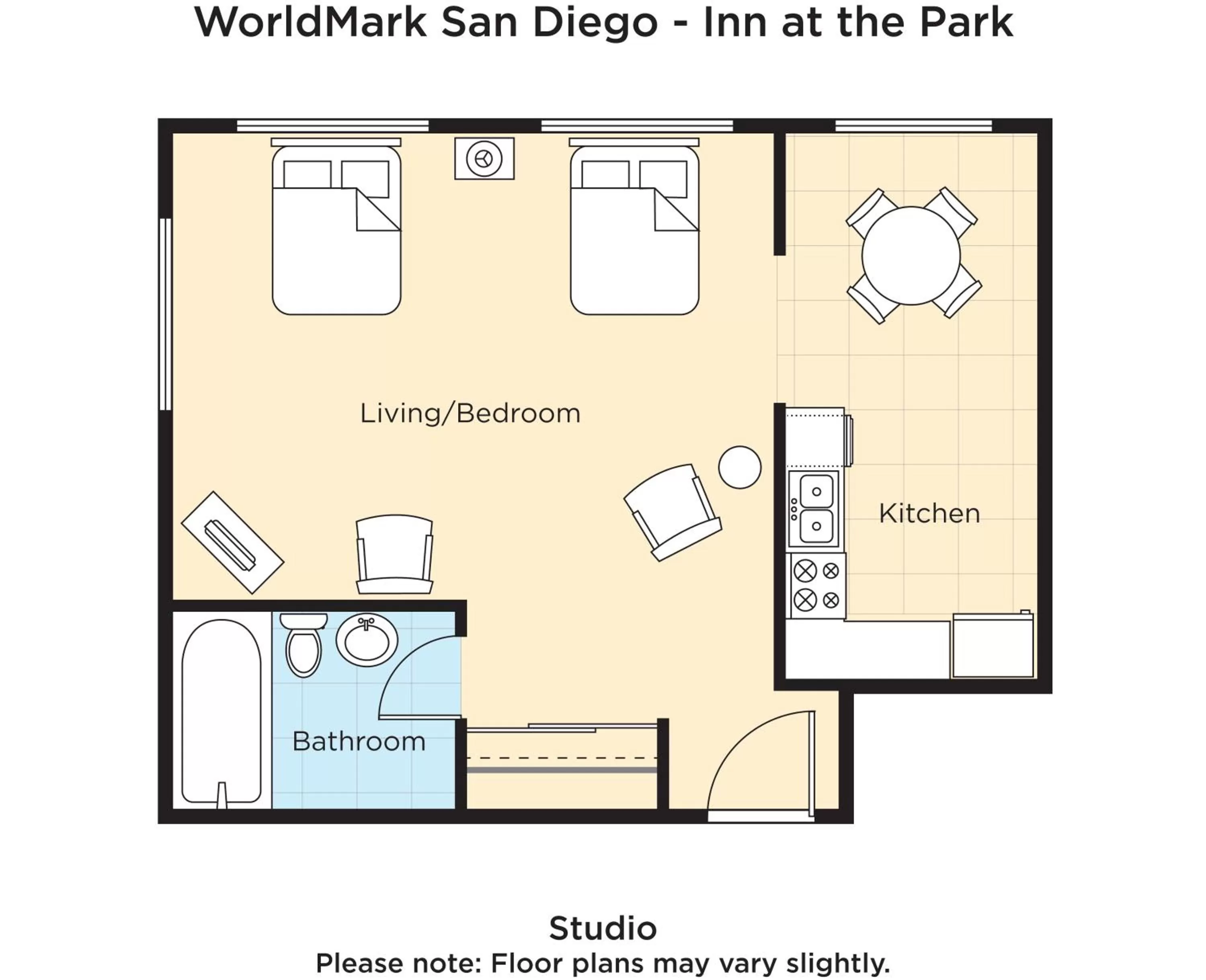 Floor plan in Inn at the Park