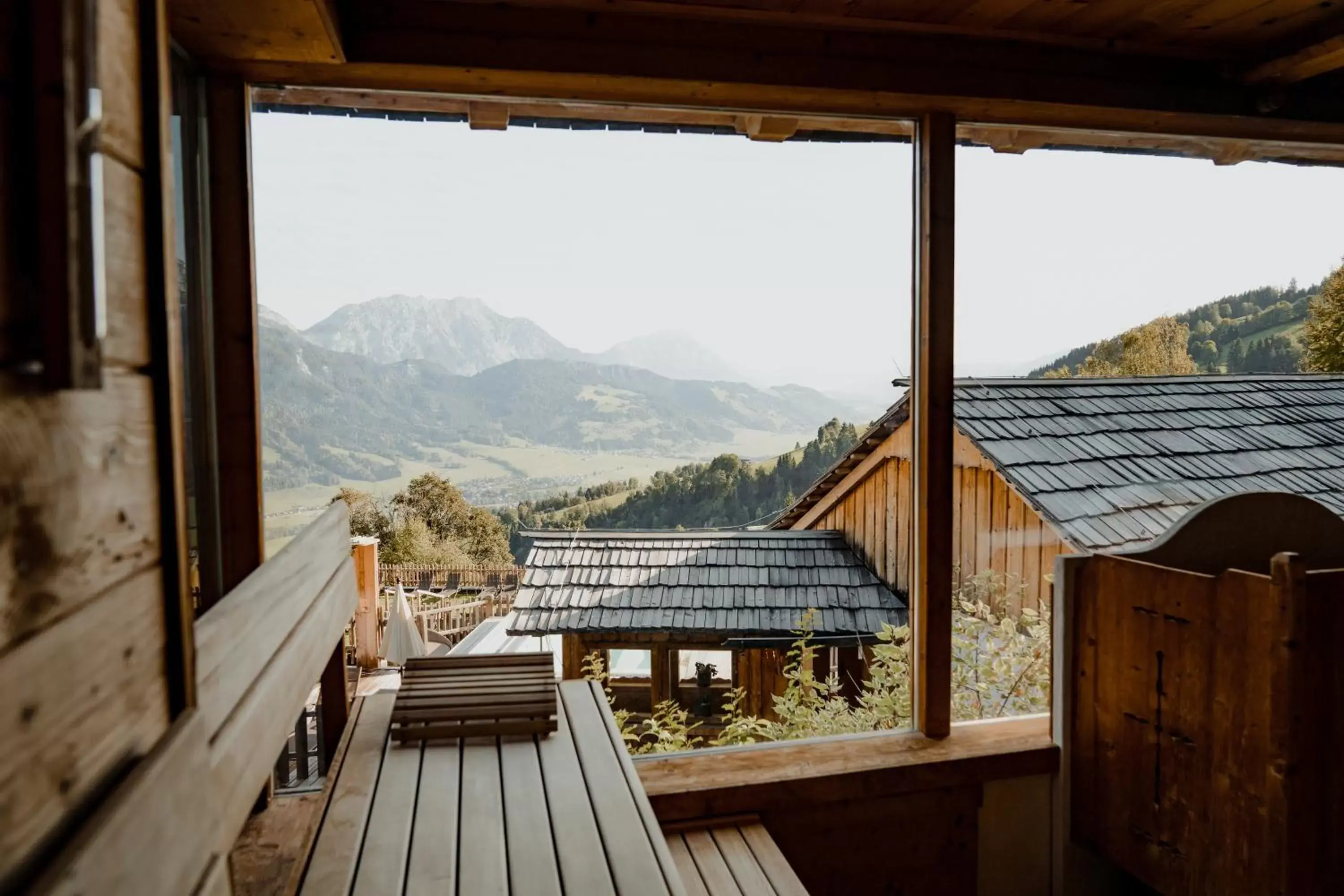 Sauna, Mountain View in Natur- und Wellnesshotel Höflehner