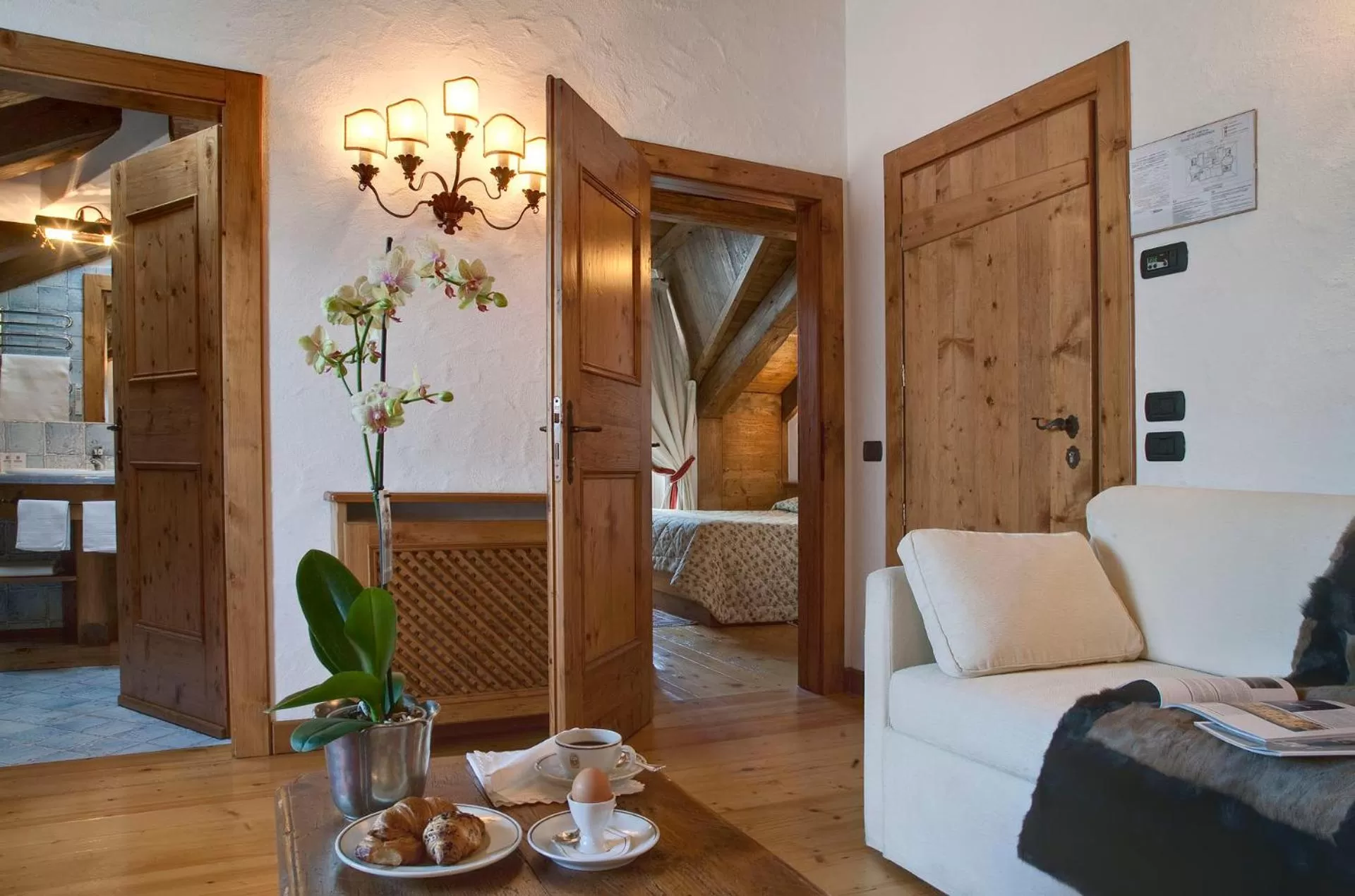 Bed in Hotel Cortina