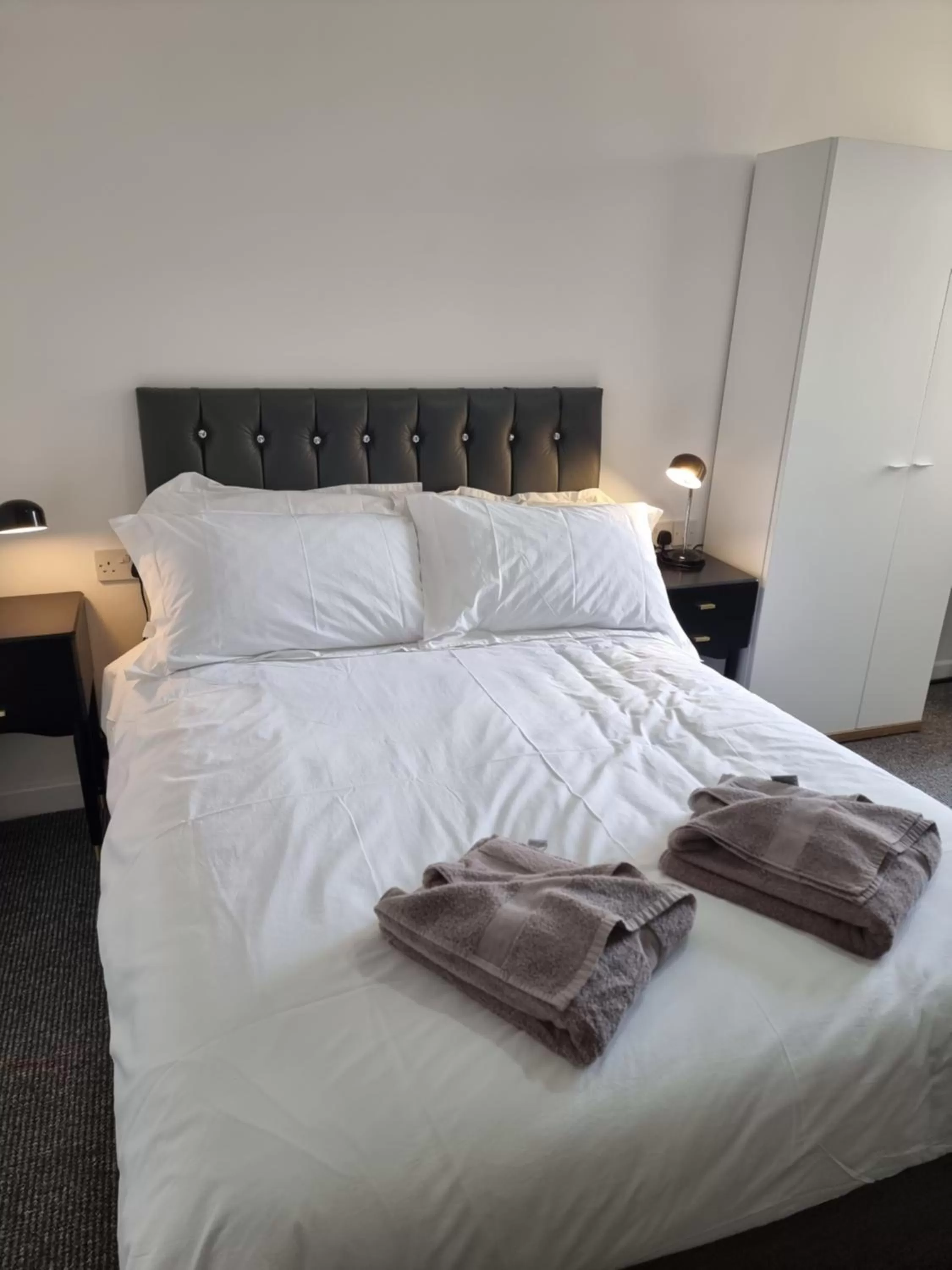 Bed in Langley House Hotel