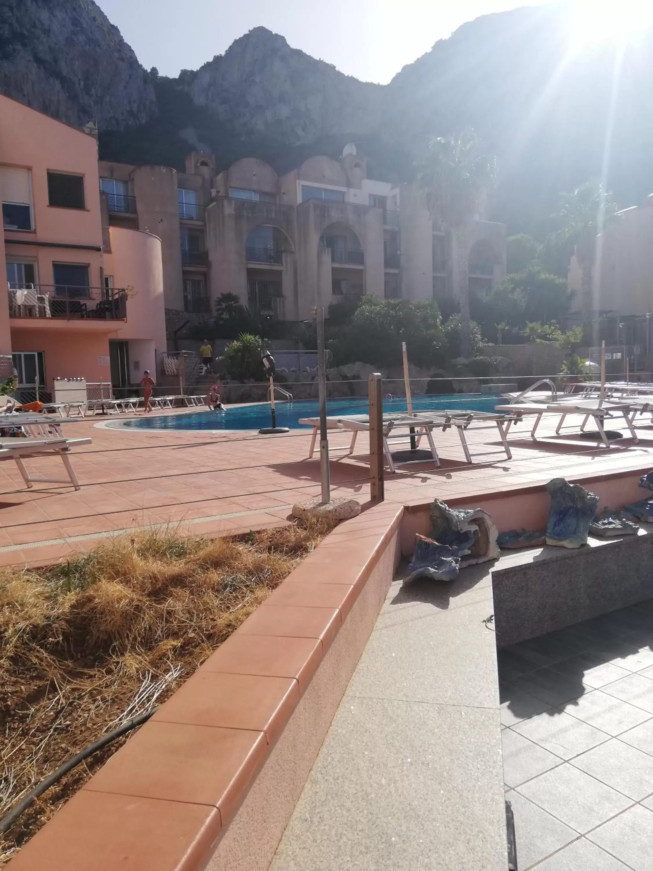 Pool view in 215 addaura luxury room