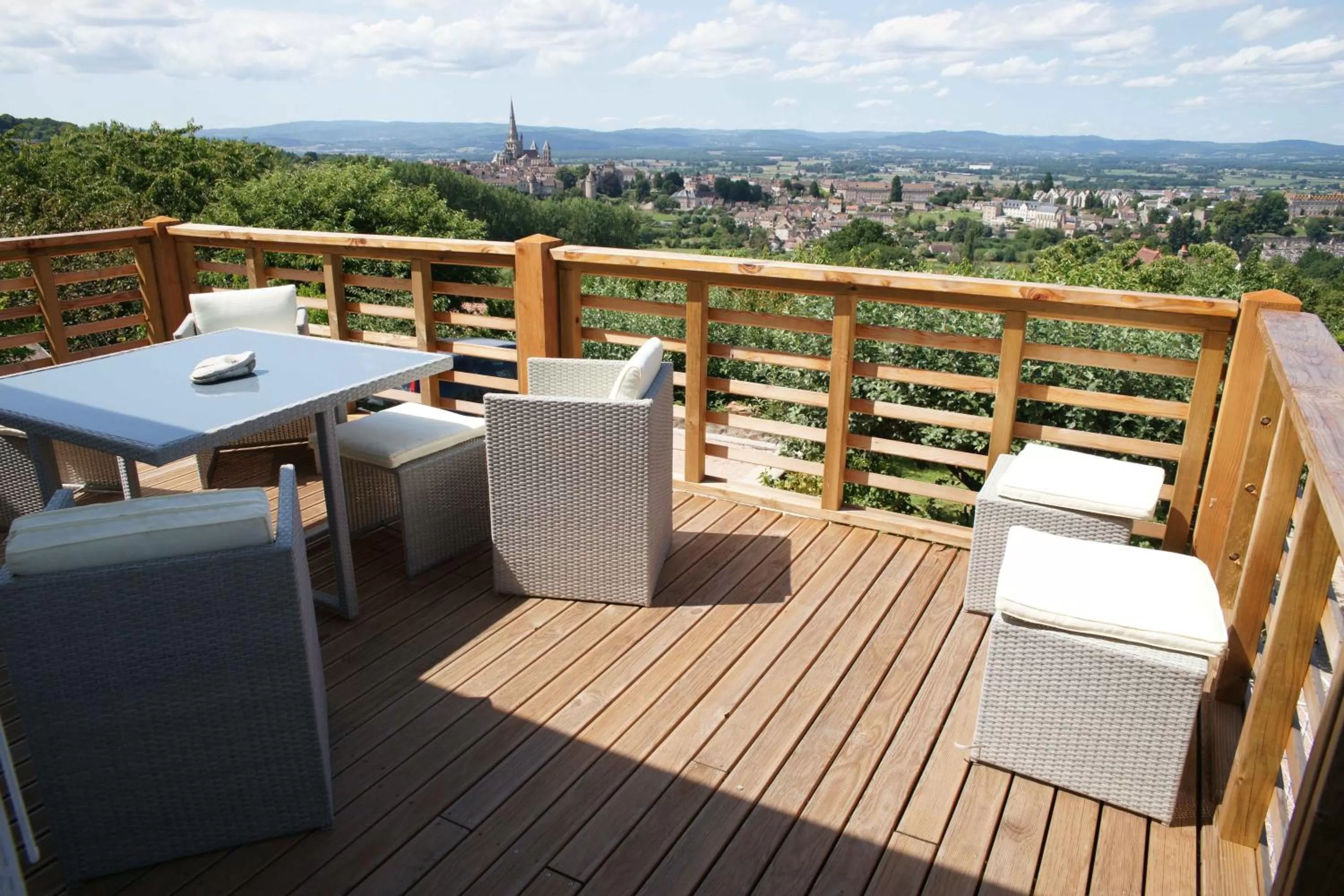 Patio in Chambres d'hotes à Autun