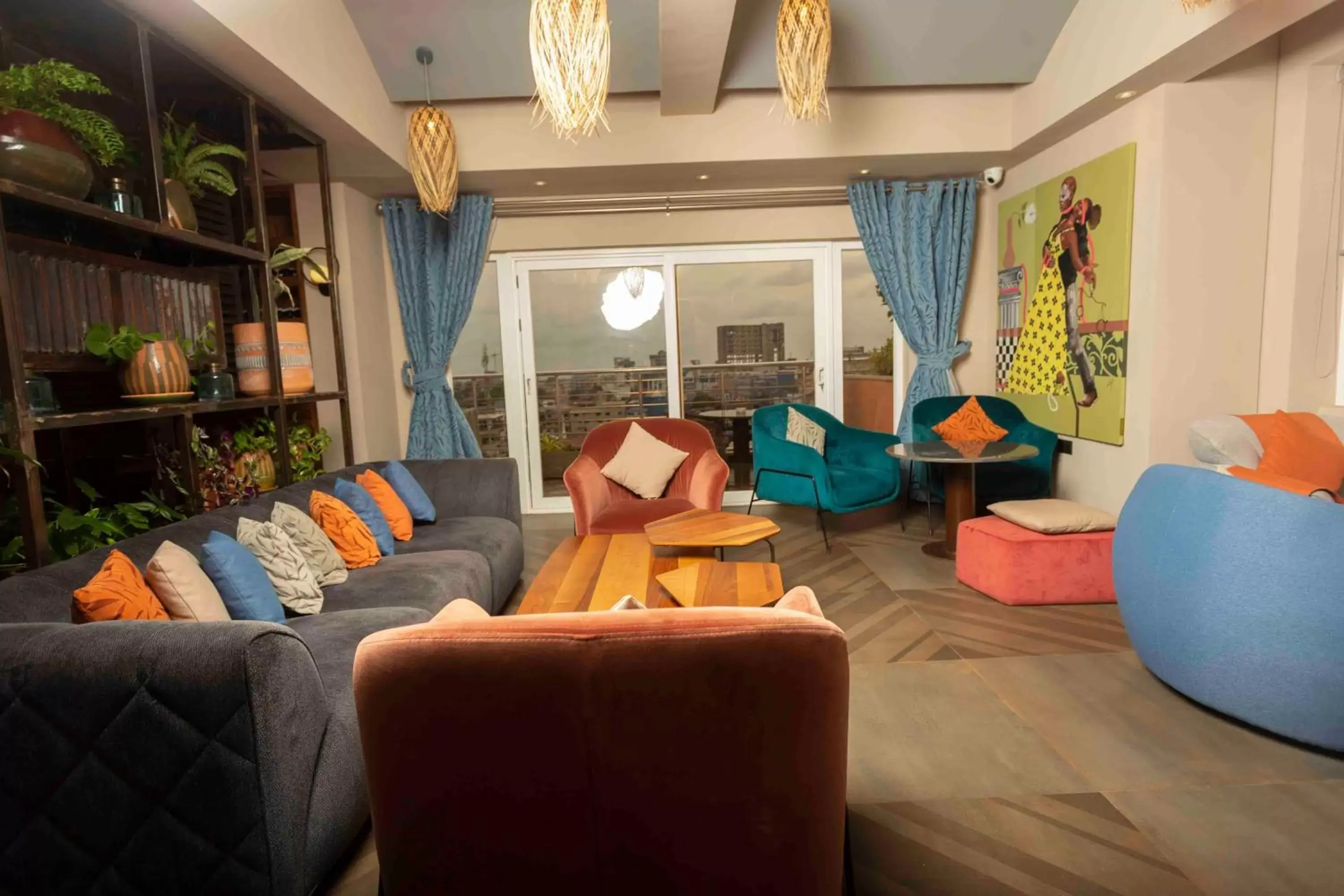 Seating Area in Roots Apartment Hotel