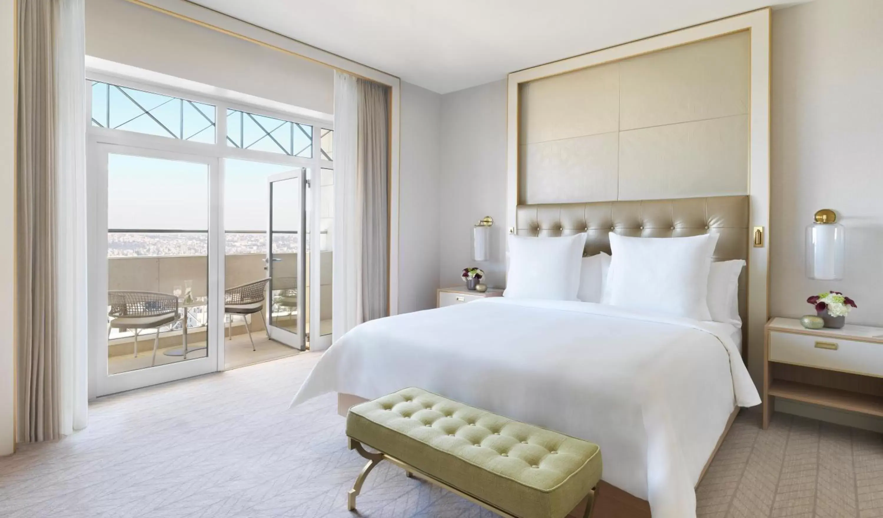 Bed in Four Seasons Hotel Amman Bed in Four Seasons Hotel Amman