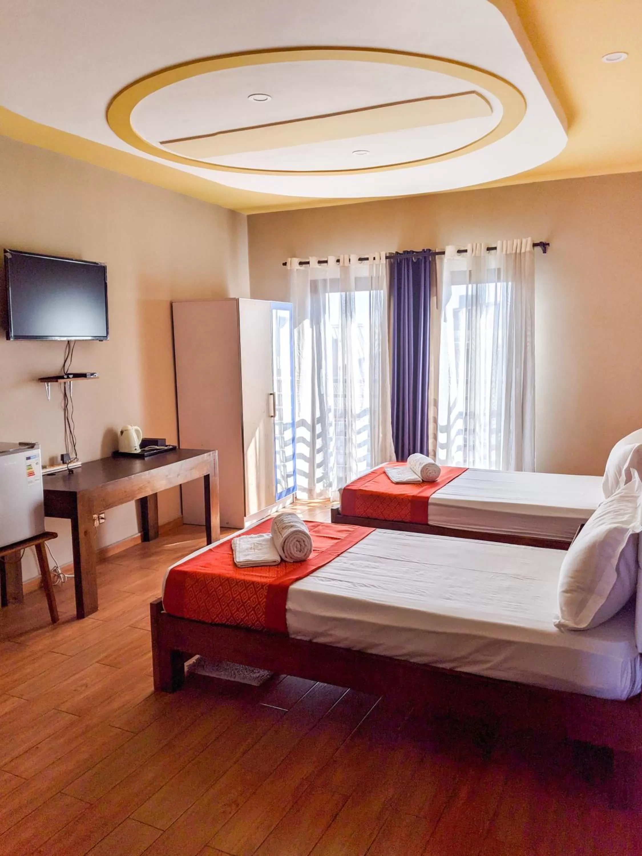 Bed in Valiha Hotel Antananarivo