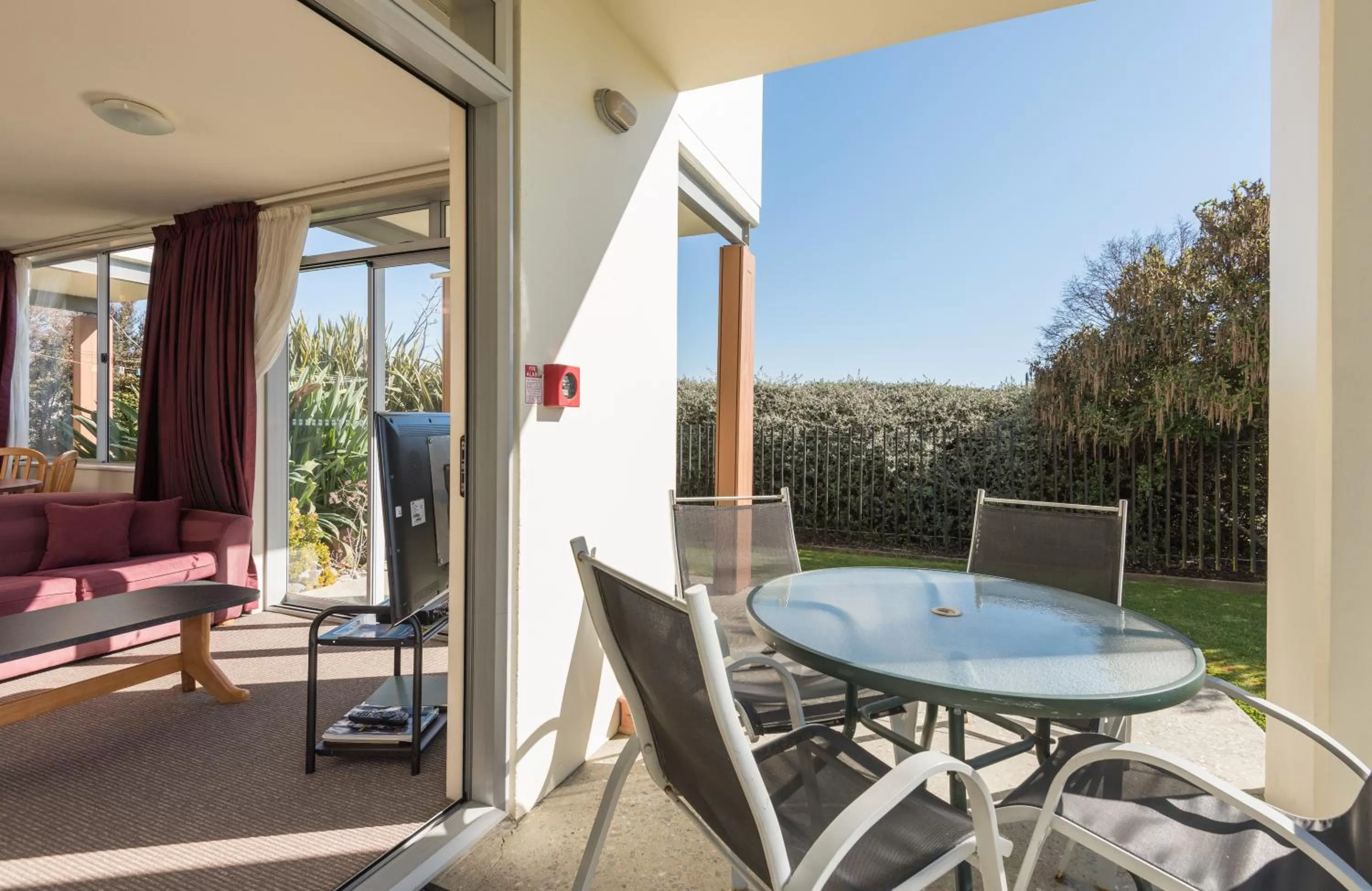 Patio in Parkside Motel