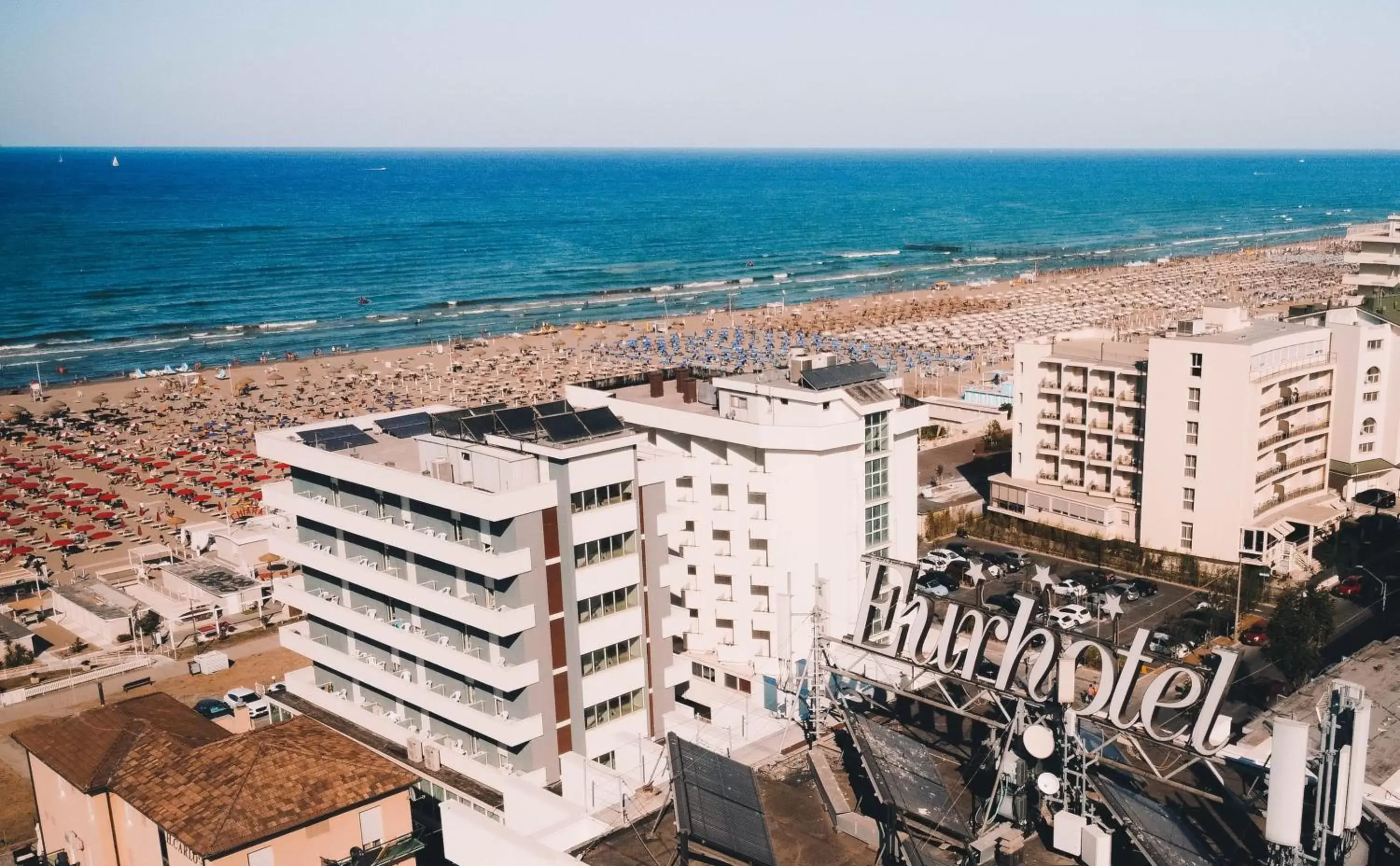 Balcony/Terrace, Bird's-eye View in Eurhotel