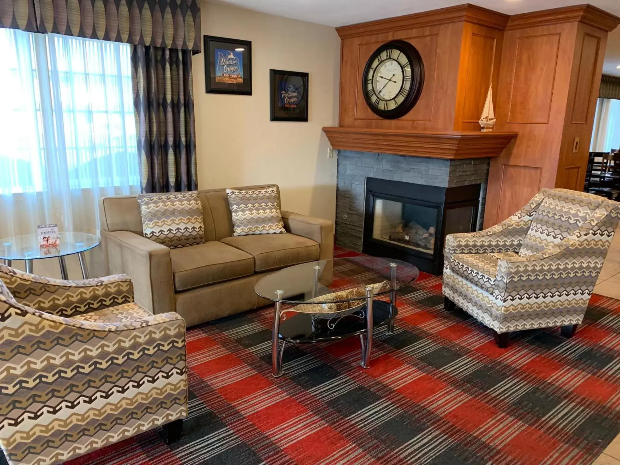 Seating Area in Ramada by Wyndham Portland