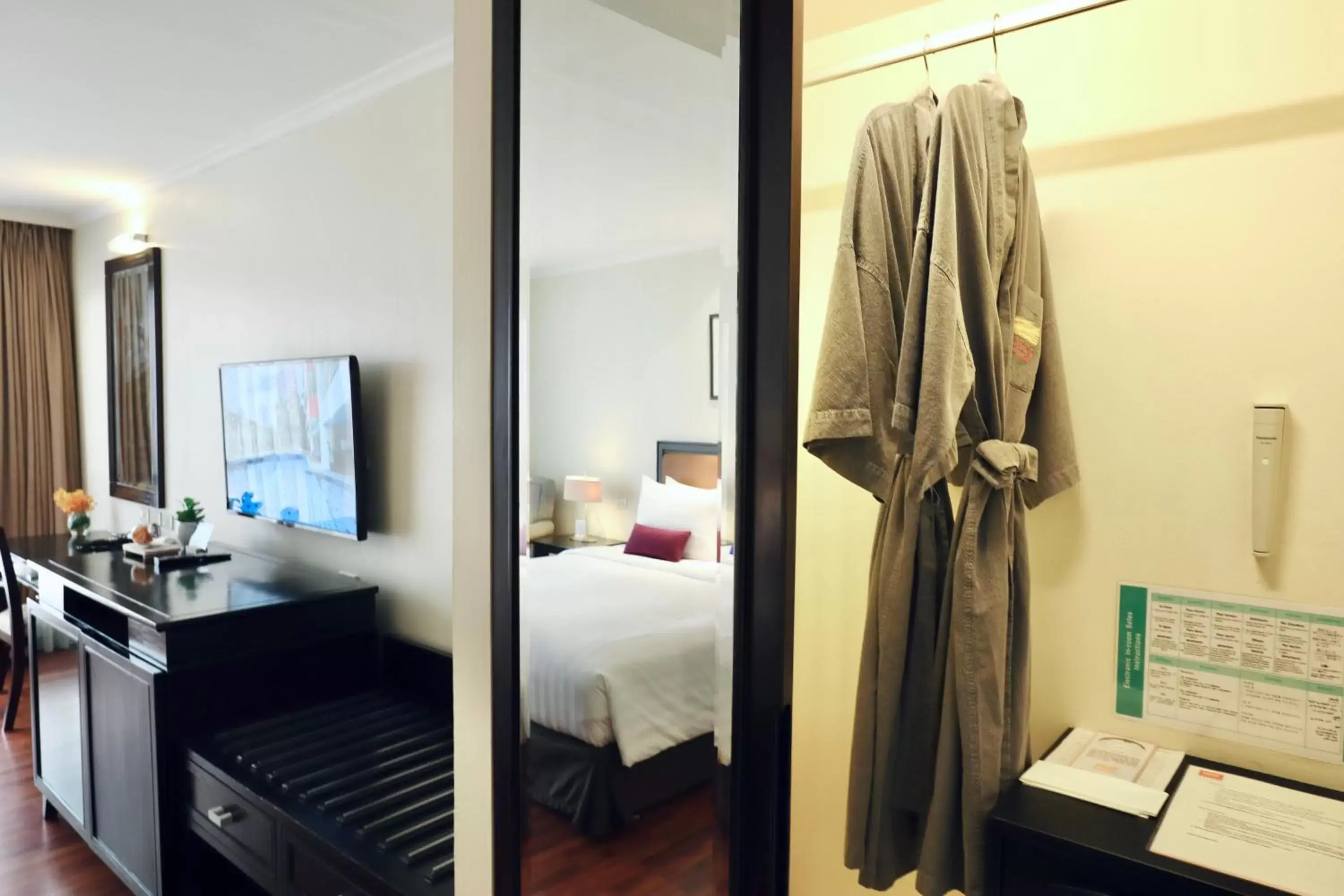 wardrobe, Bed in Bandara Suites Silom, Bangkok - SHA Extra Plus