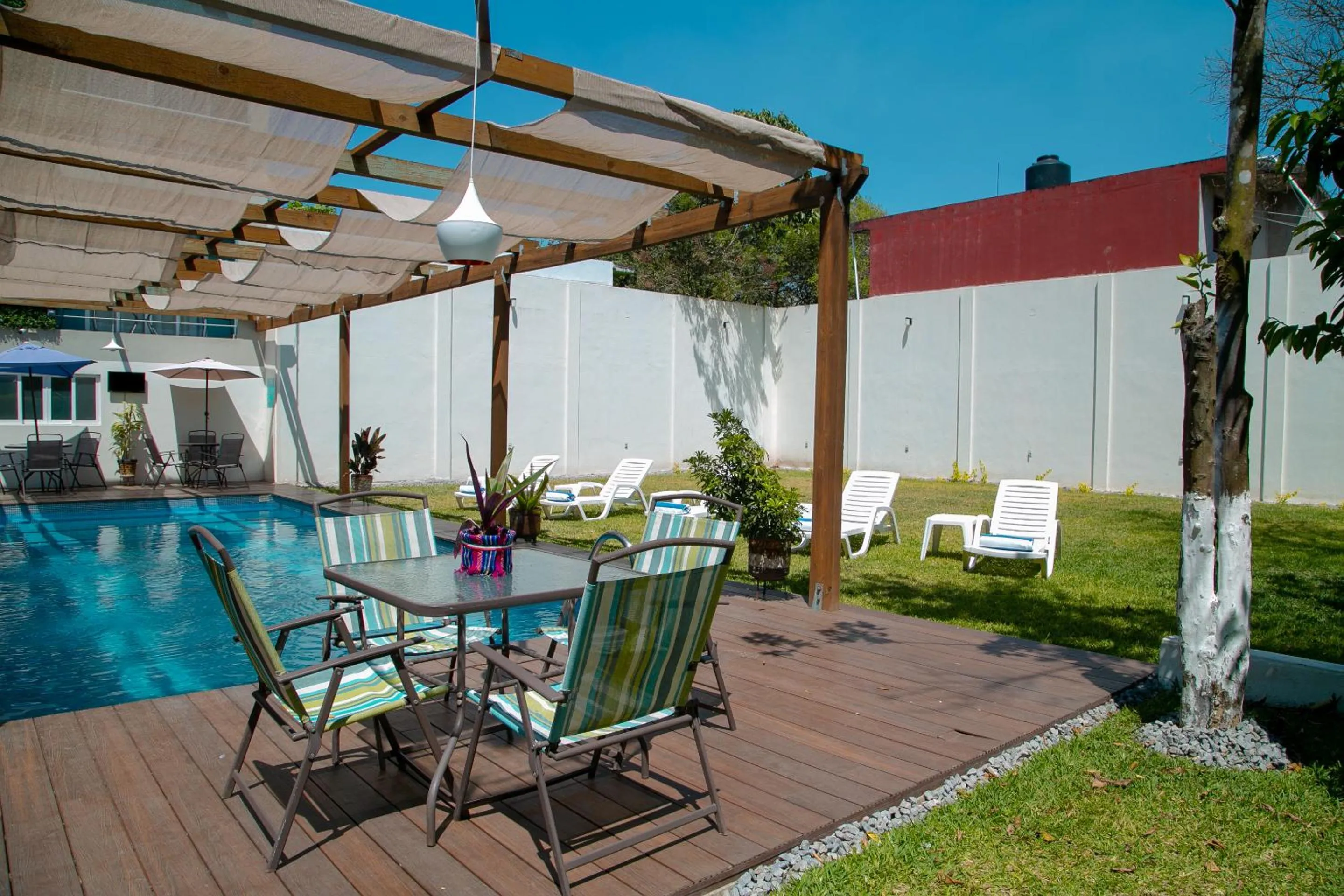 Patio in Relax Inn Suites