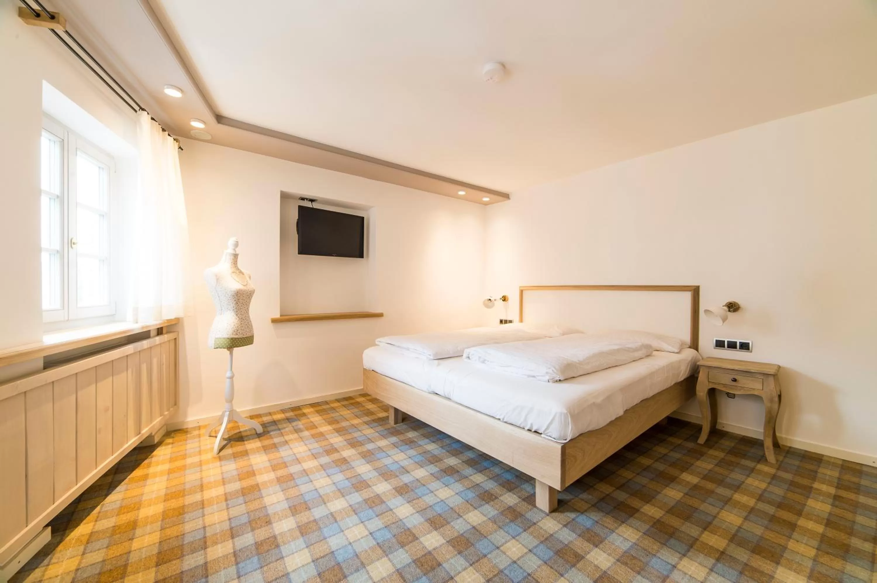 Bedroom, Bed in aussicht bio hotel restaurant cafe