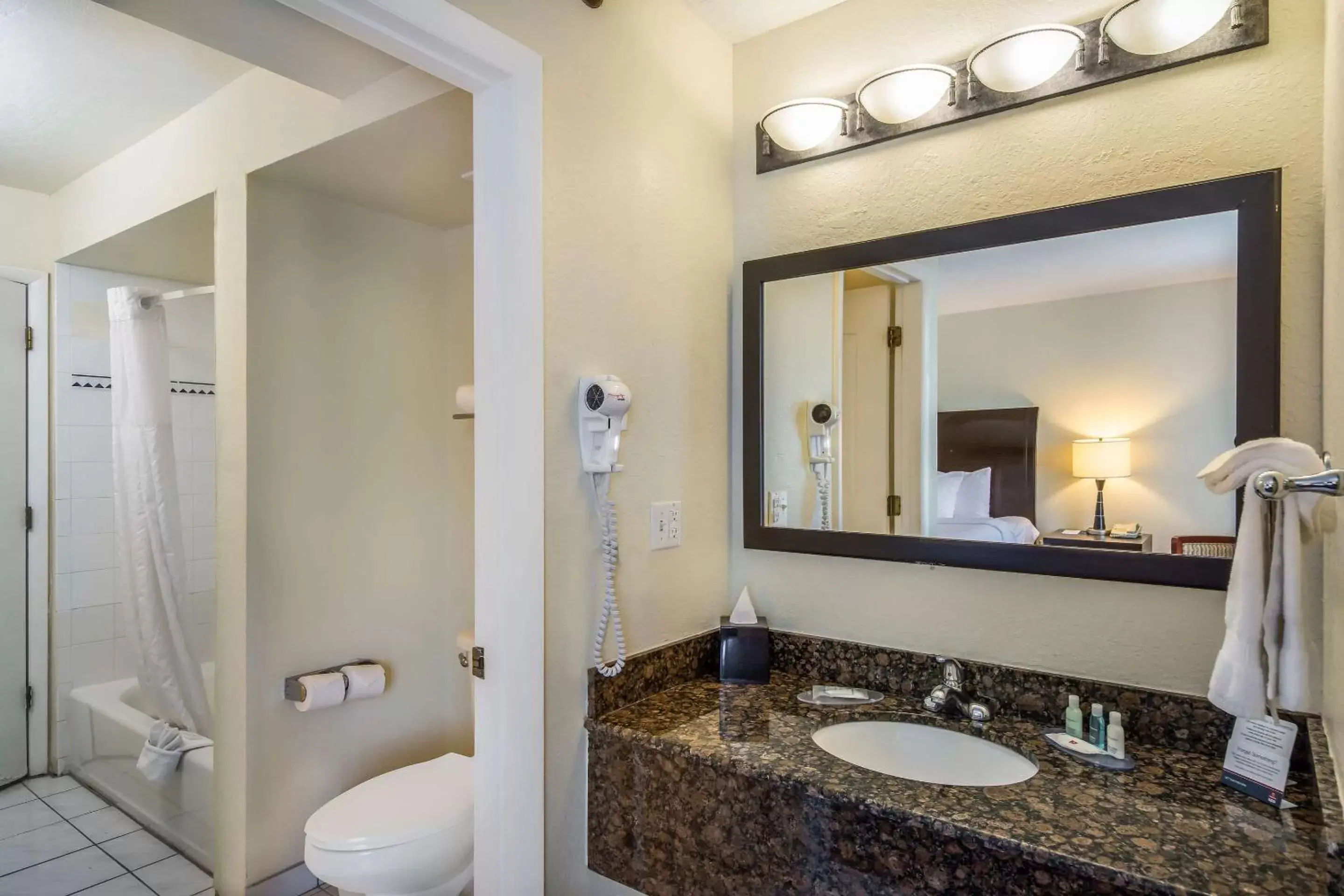 Photo of the whole room, Bathroom in Clarion Inn & Suites Central Clearwater Beach
