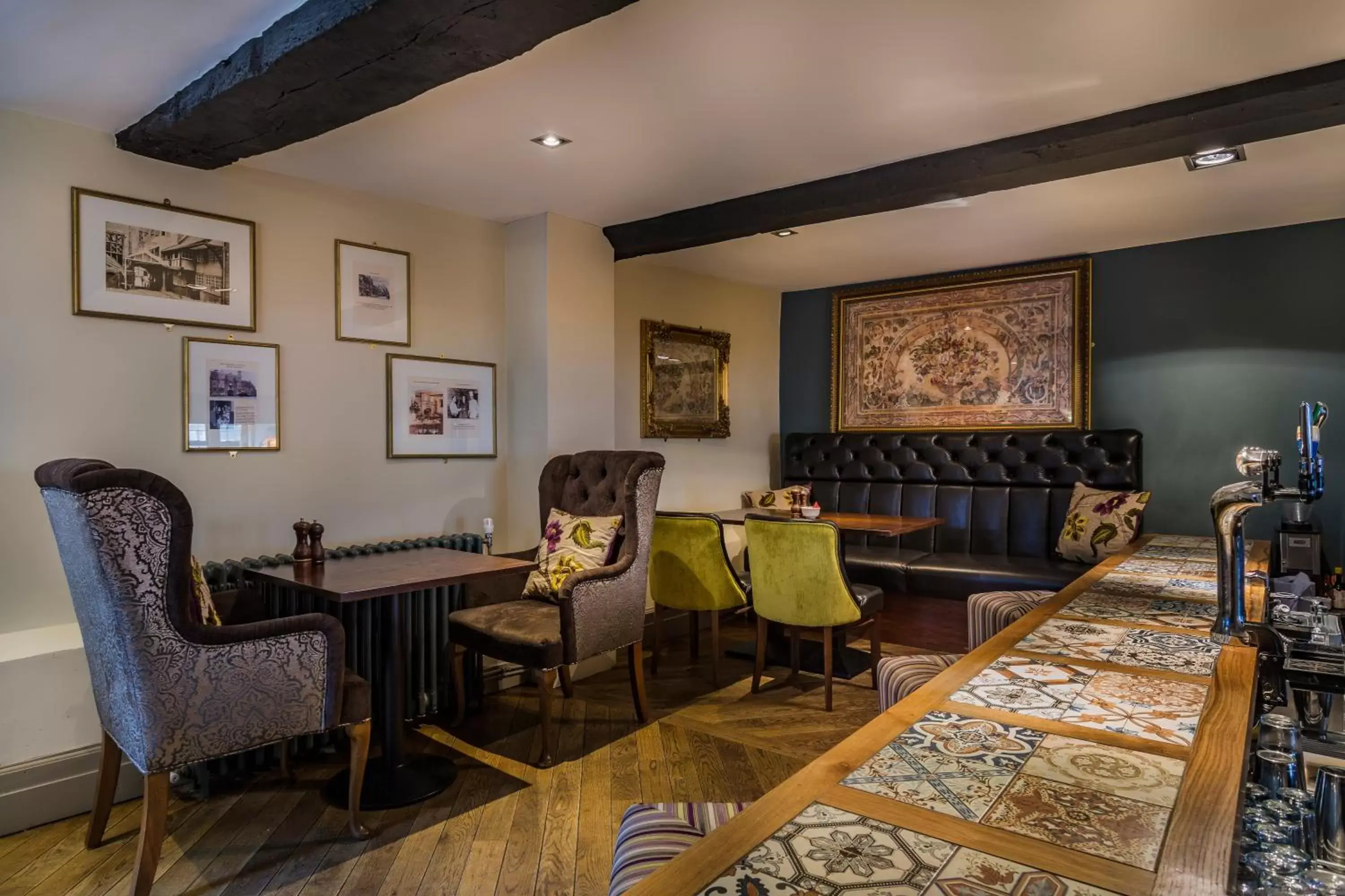 Lounge or bar, Seating Area in The Talbot Hotel, Oundle , Near Peterborough