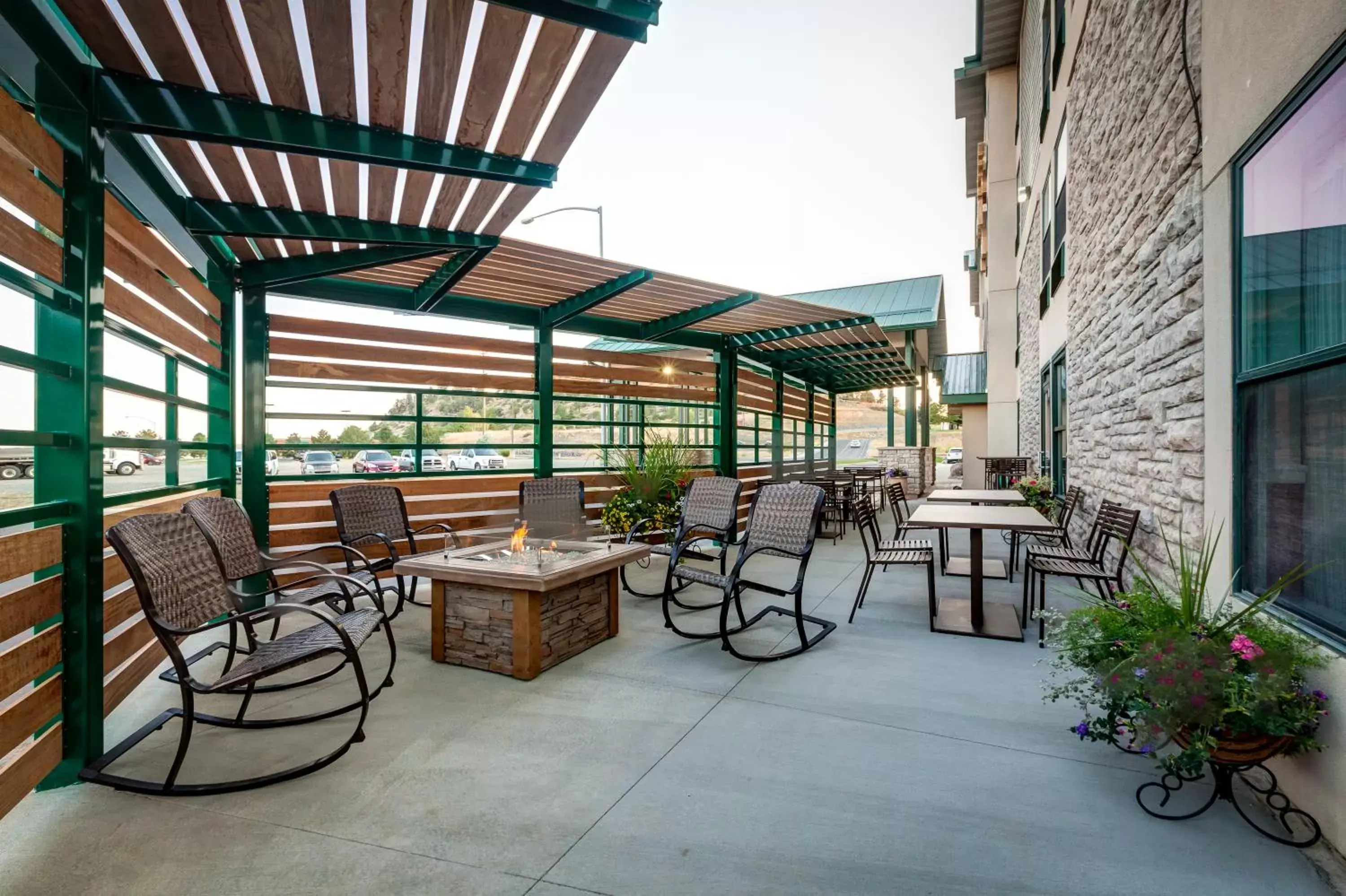 Patio in Boothill Inn and Suites