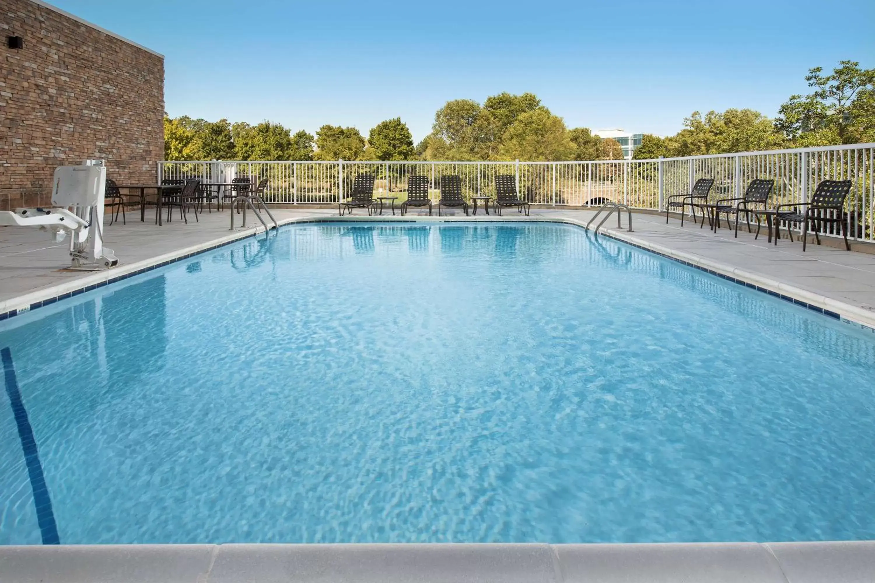 Pool view, Swimming Pool in Hilton Garden Inn Charlotte Airport