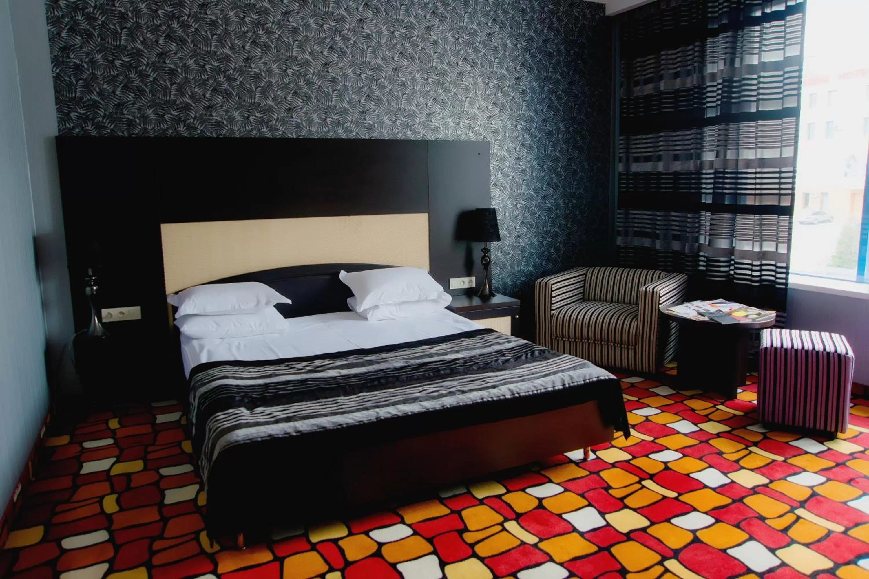 Bed in Sapar Standart Hotel