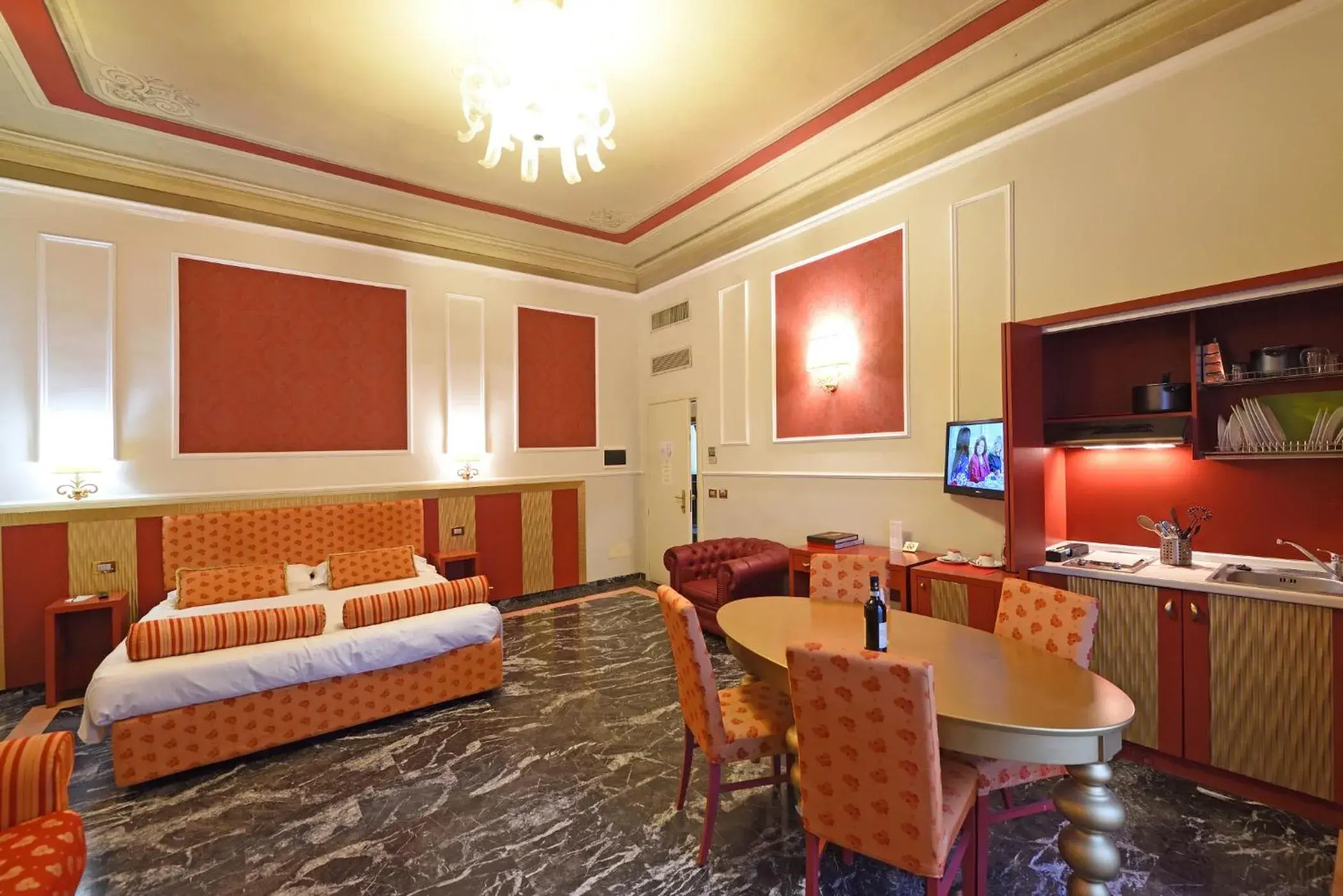 Kitchen or kitchenette, Bed in Relais La Corte di Cloris Kitchen or kitchenette, Bed in Relais La Corte di Cloris