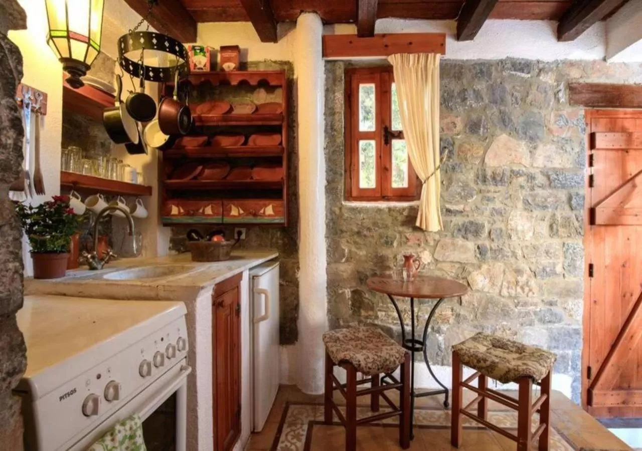 Dining area in The Traditional Homes of Crete