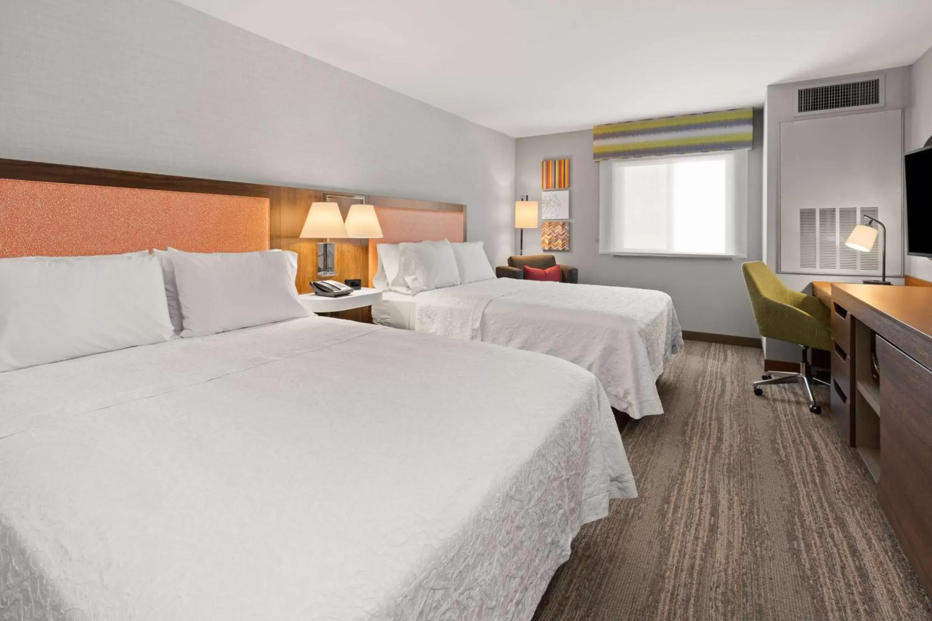 Queen Room with Two Queen Beds - Non-Smoking in Hampton Inn & Suites Burlington