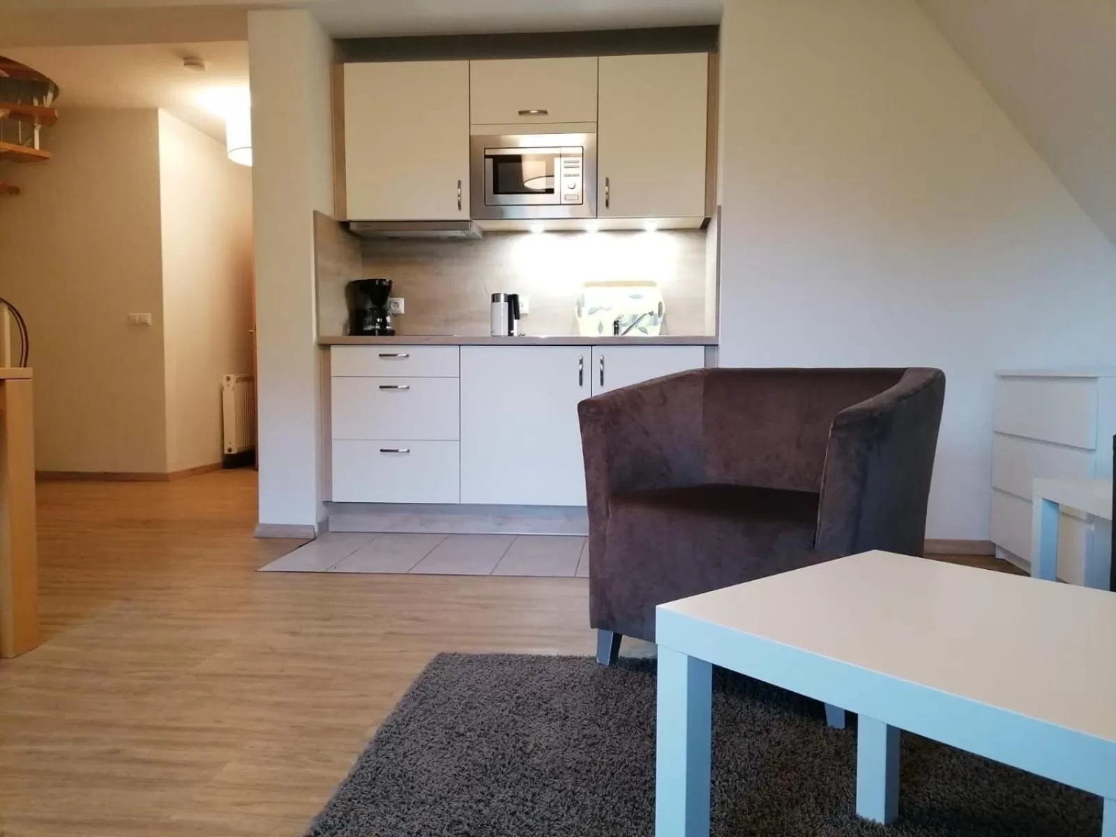 Kitchen or kitchenette in Mare Balticum Urlaub auf Rügen