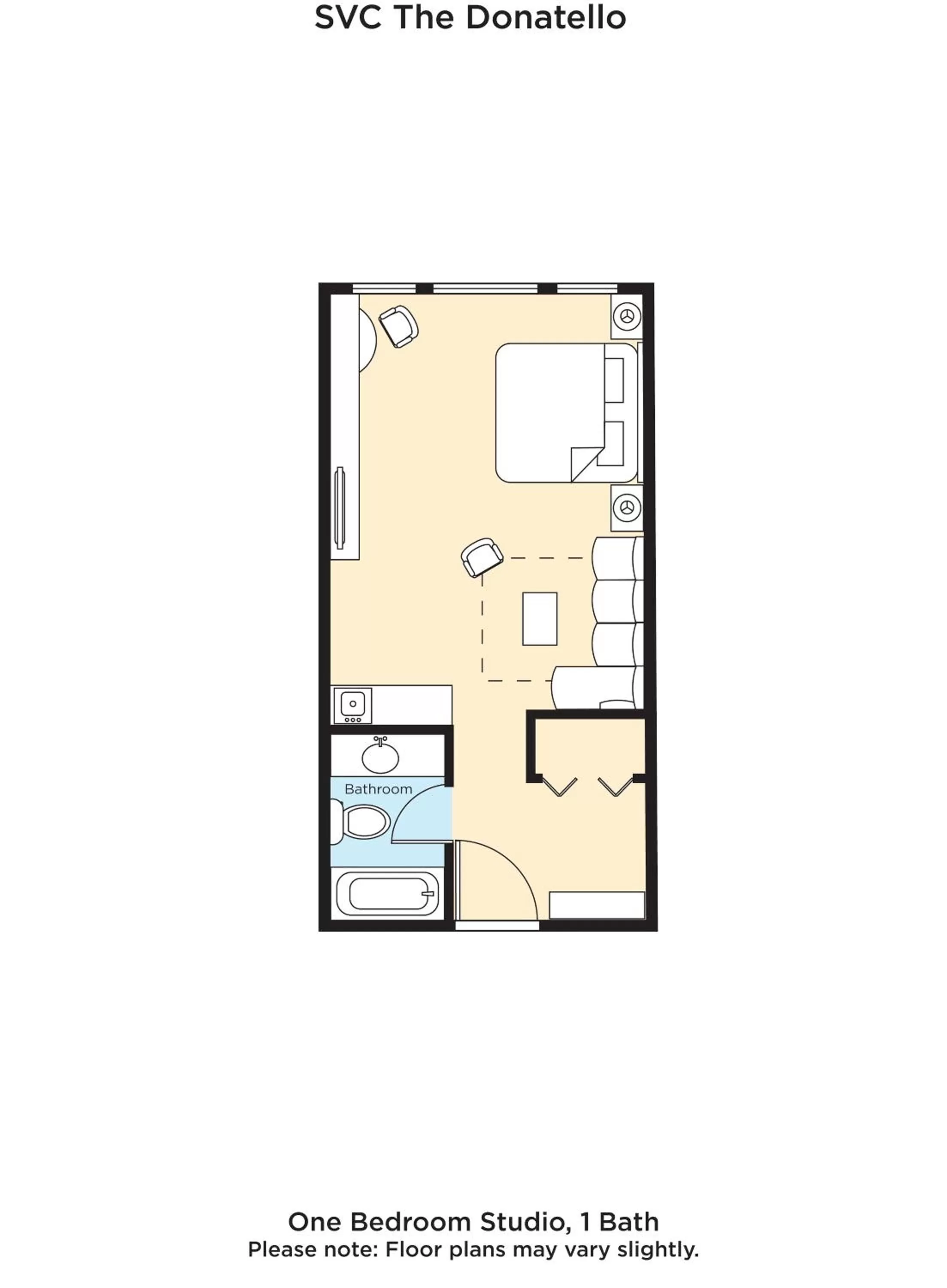 Floor plan in The Donatello Hotel