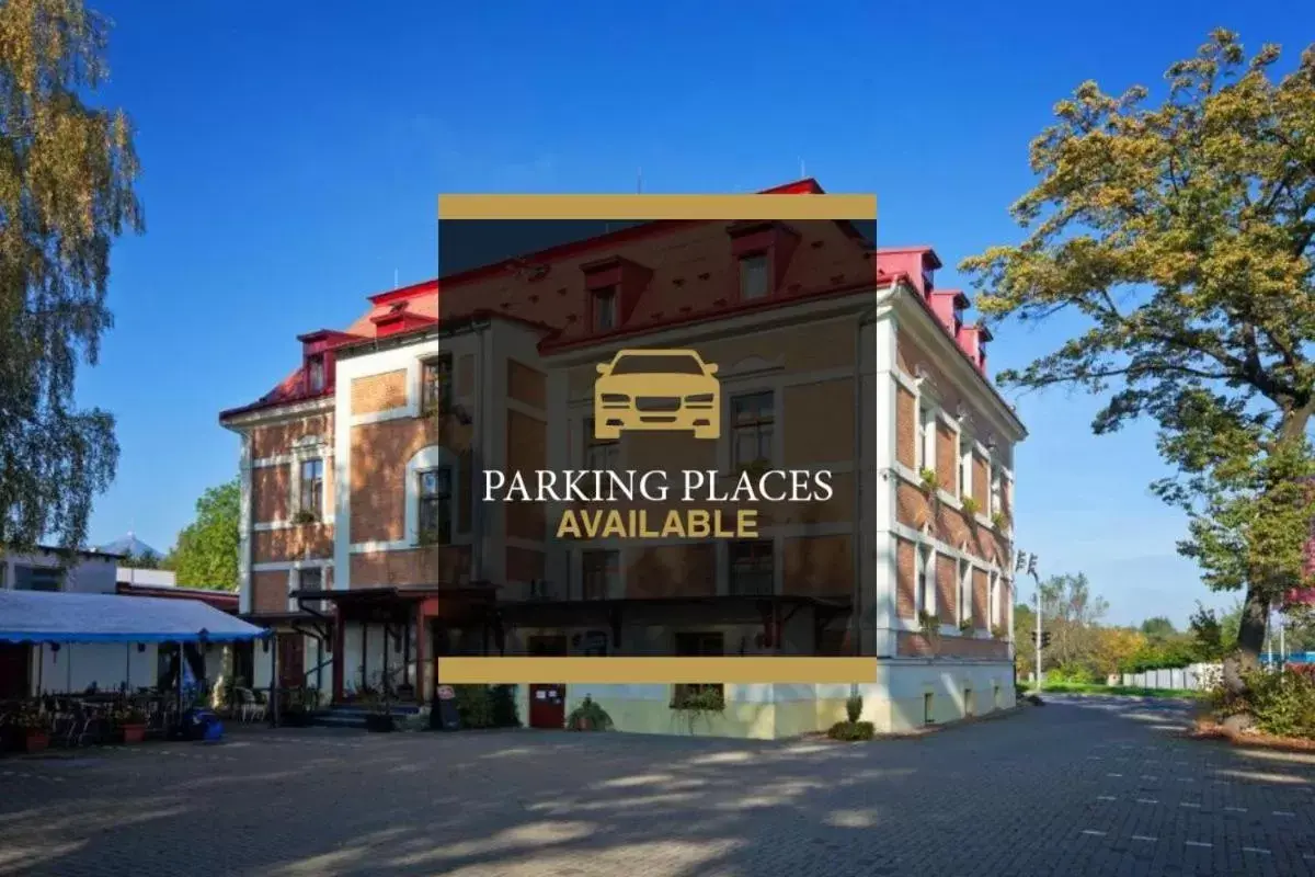 Parking, Property Building in Pytloun Self Check-in Hotel Liberec