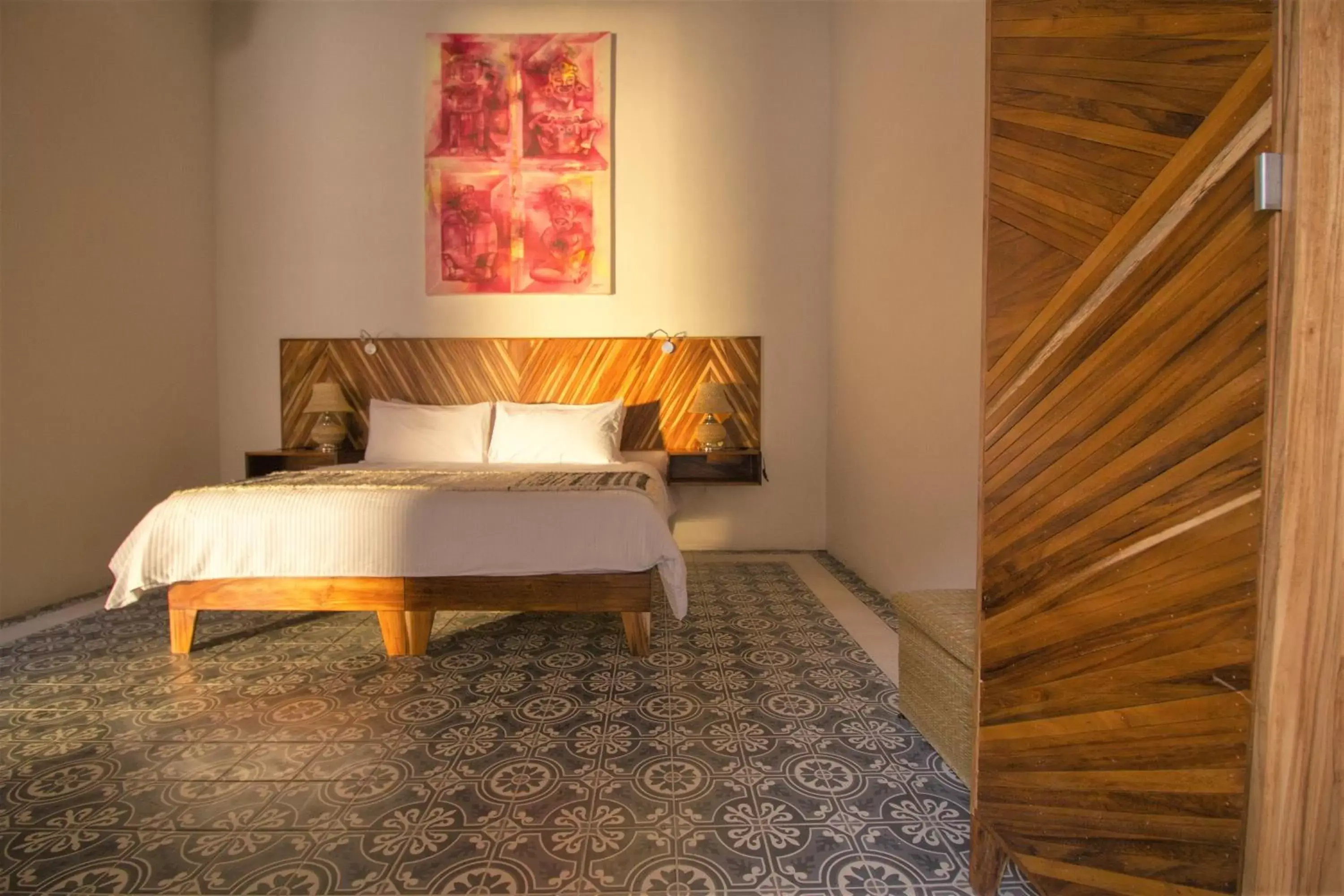 Bed in NaNa Vida Hotel Morelia Bed in NaNa Vida Hotel Morelia