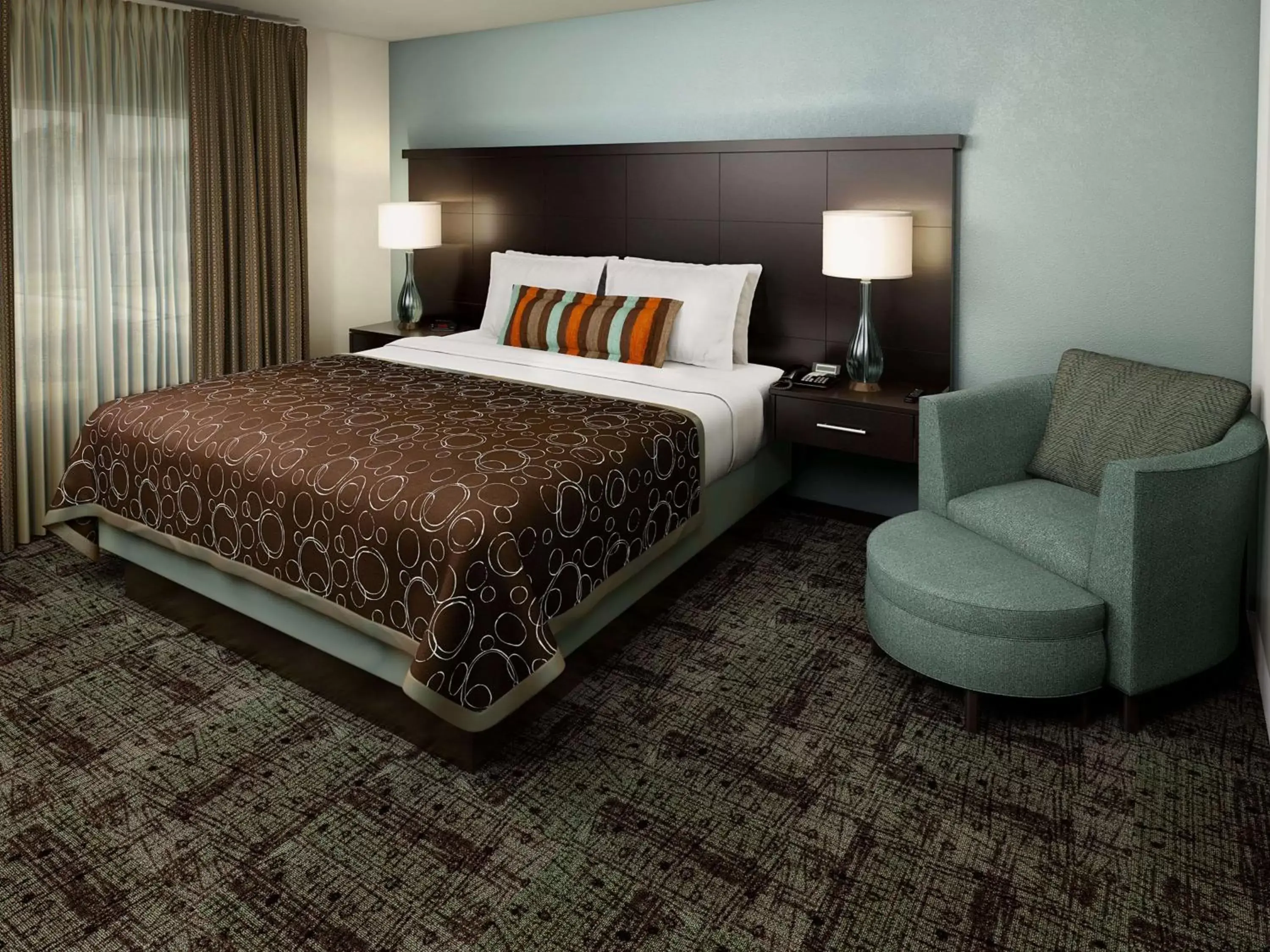 Bed in Sonesta ES Suites Atlanta Alpharetta Avalon