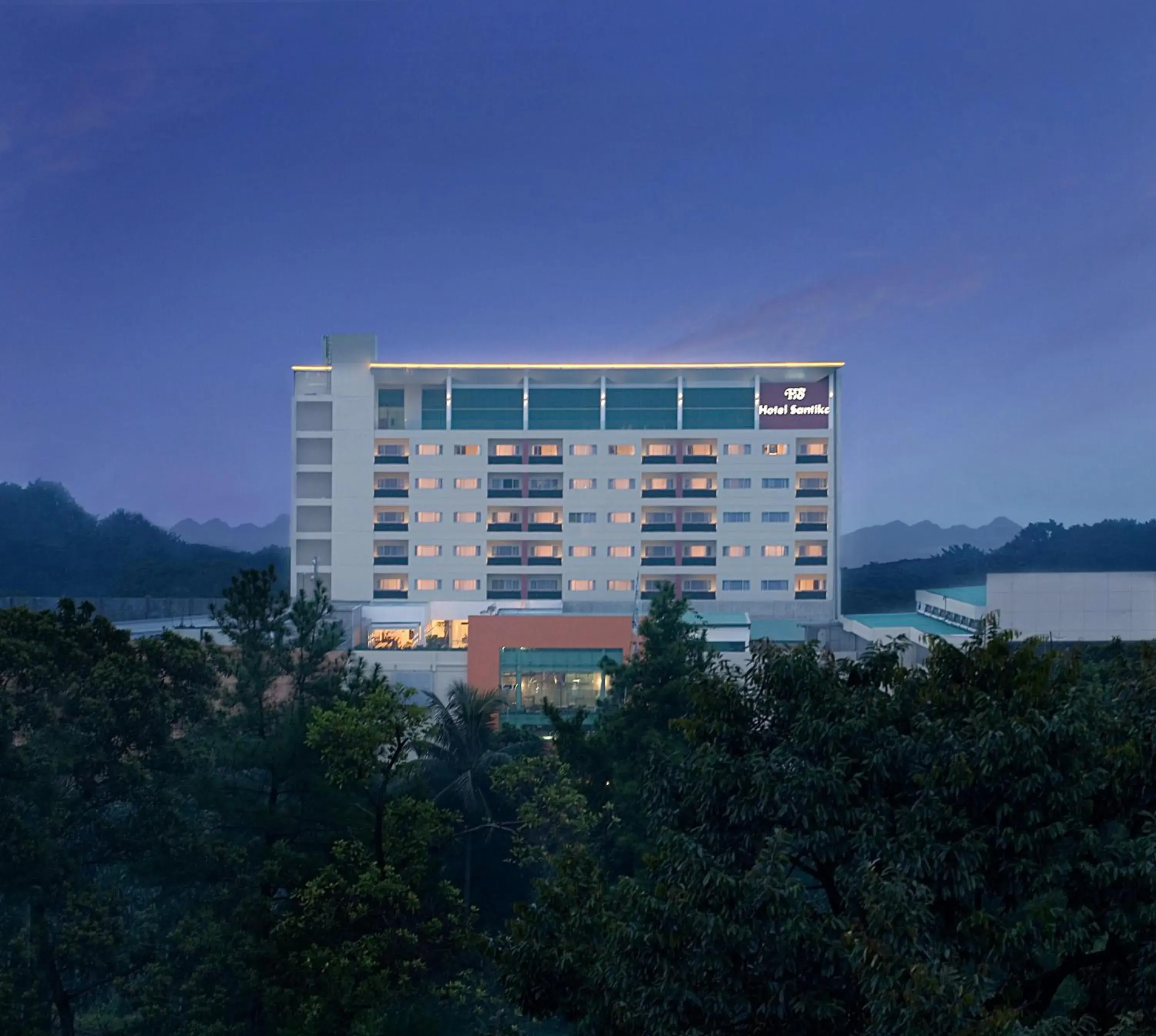 Facade/entrance, Property Building in Hotel Santika Bogor