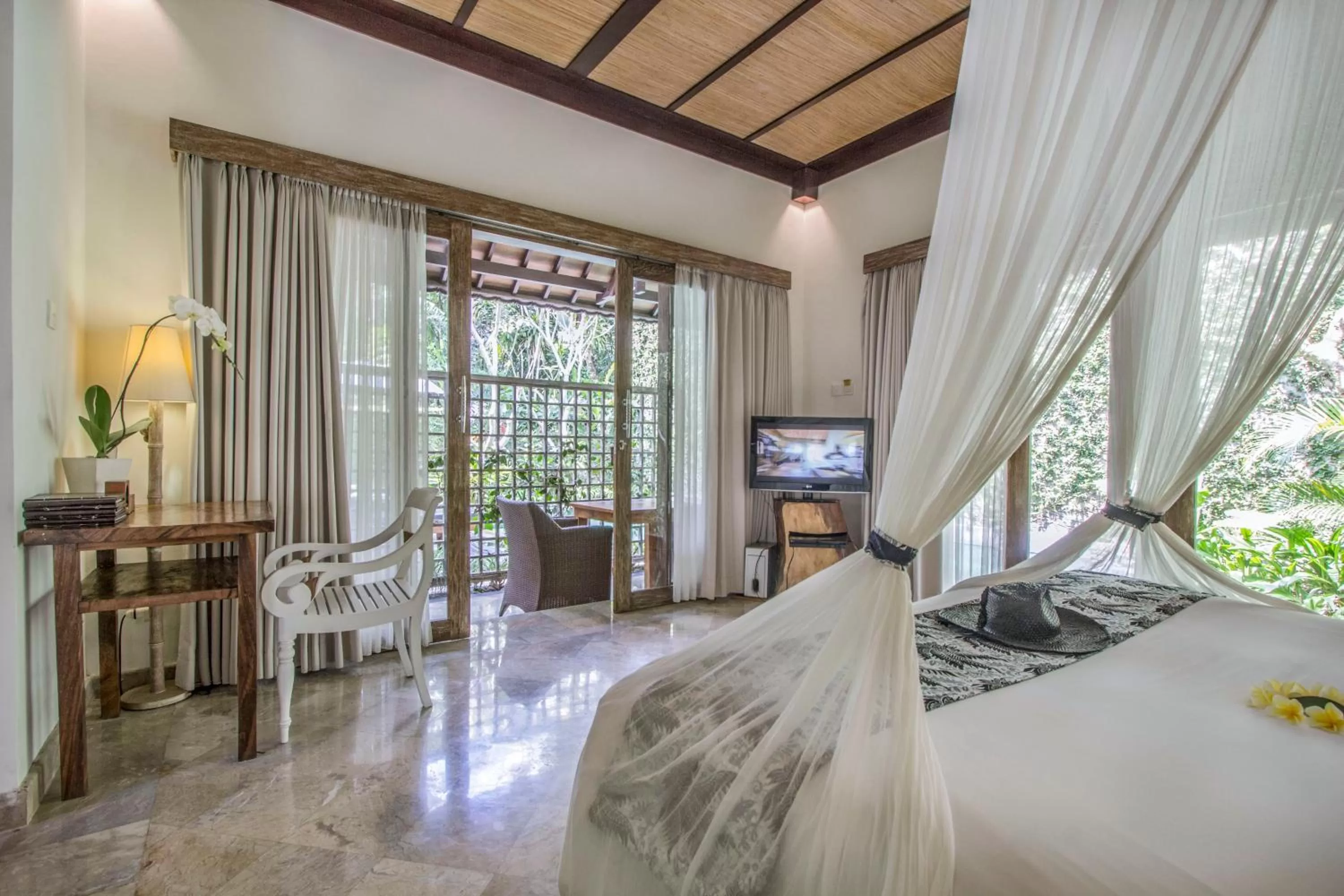 Bed in KajaNe Mua at Ubud Bali