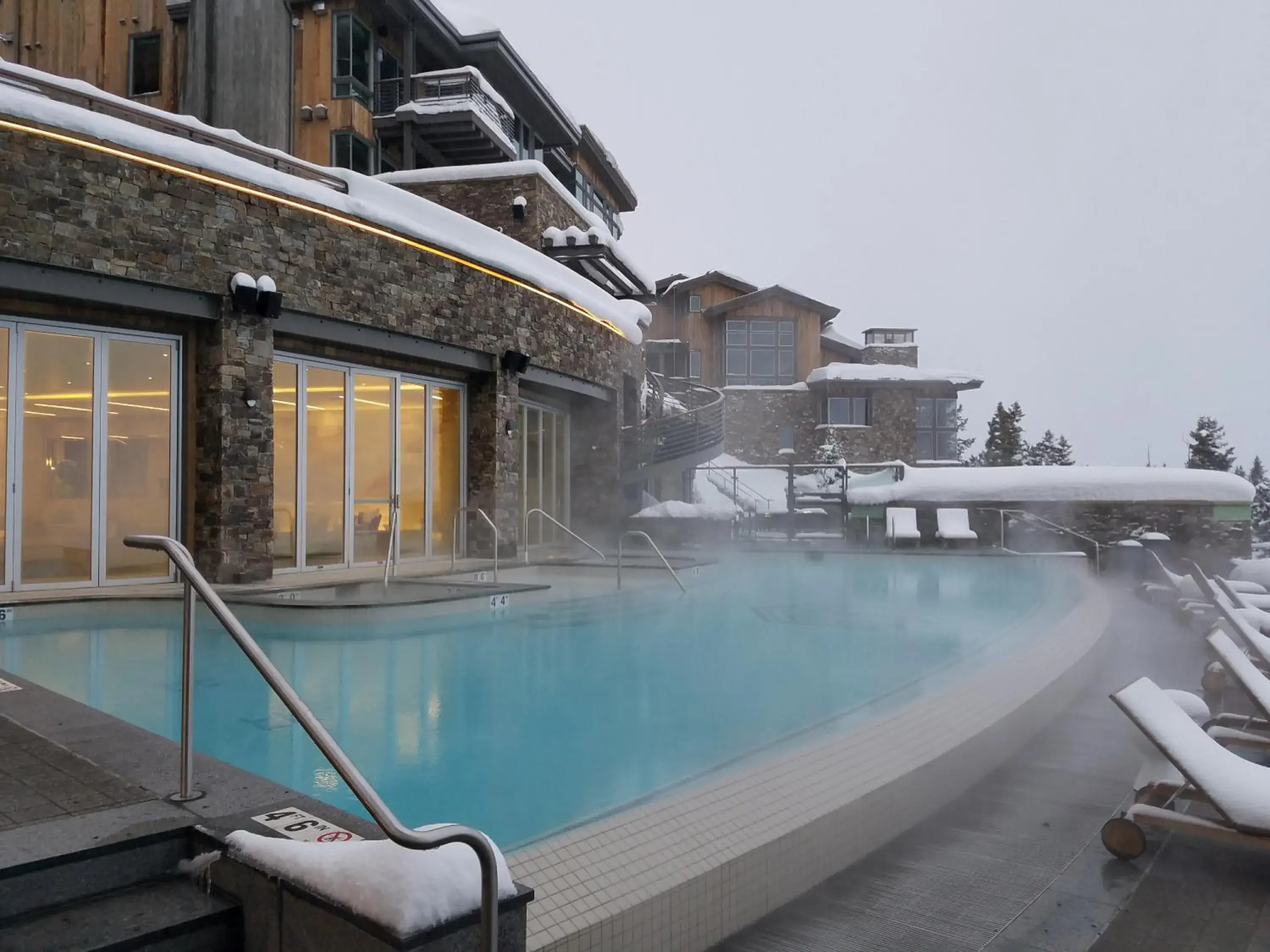 Winter, Swimming Pool in Stein Eriksen Residences