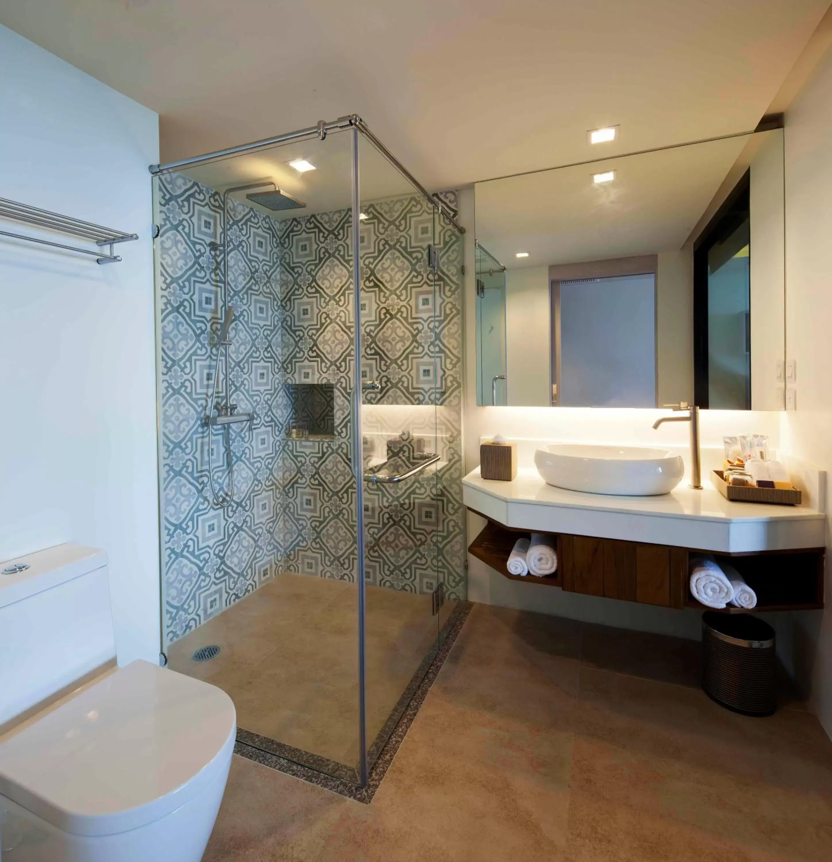 Shower, Bathroom in Zenmaya Oceanfront Phuket, Trademark Collection by Wyndham