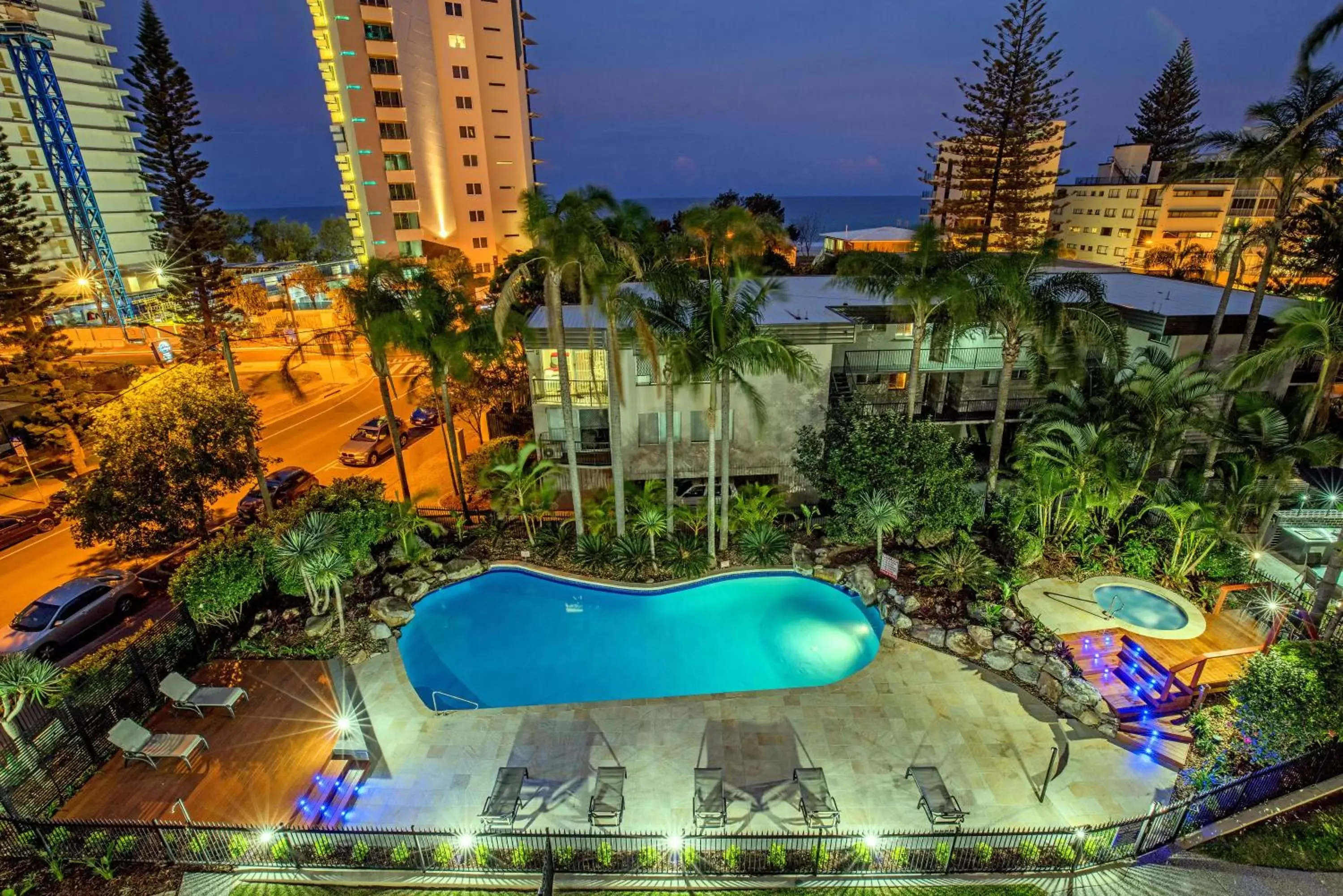 Pool View in Baronnet Apartments