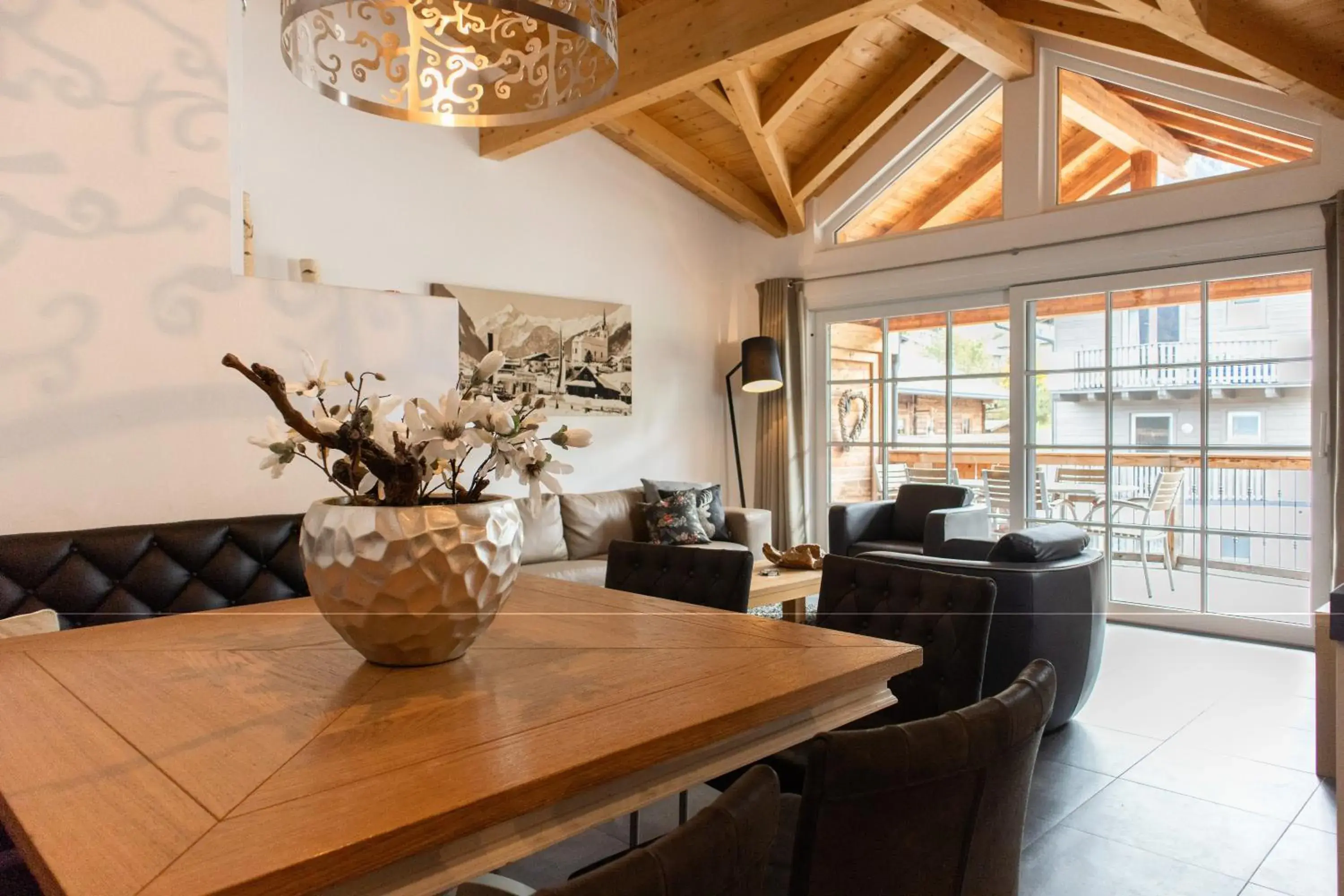Living room, Dining Area in Avenida Mountain Resort by Alpin Rentals