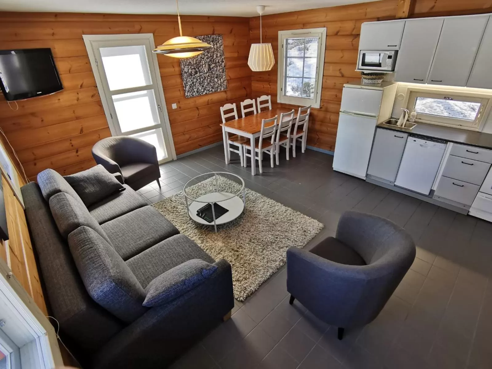 Kitchen or kitchenette in Rauhalahti Holiday Homes