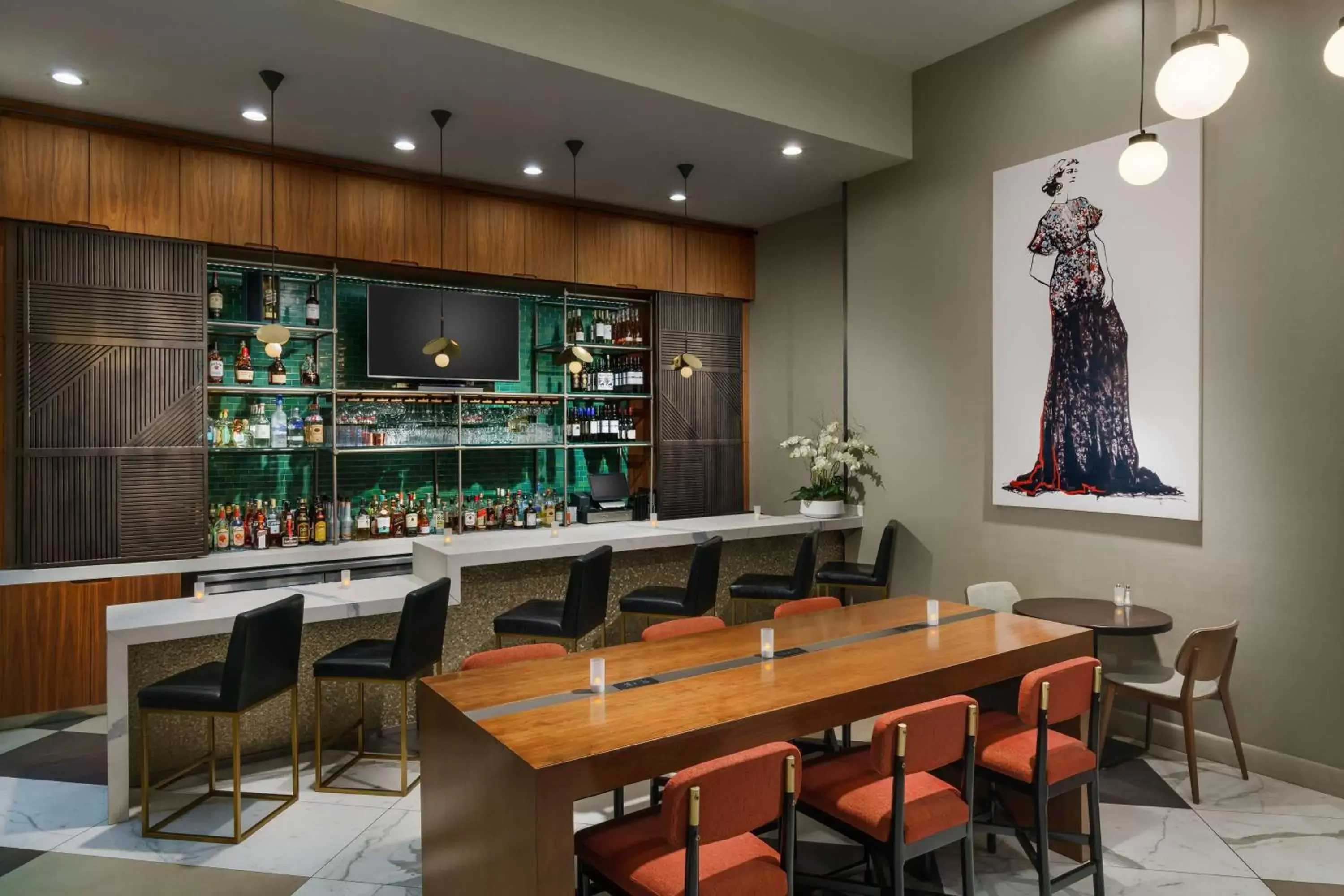 Lounge or bar, Restaurant/Places to Eat in DoubleTree by Hilton Hotel New York City - Chelsea