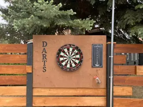 Darts, Property Logo/Sign in Left Coast Lodge - Pet Friendly