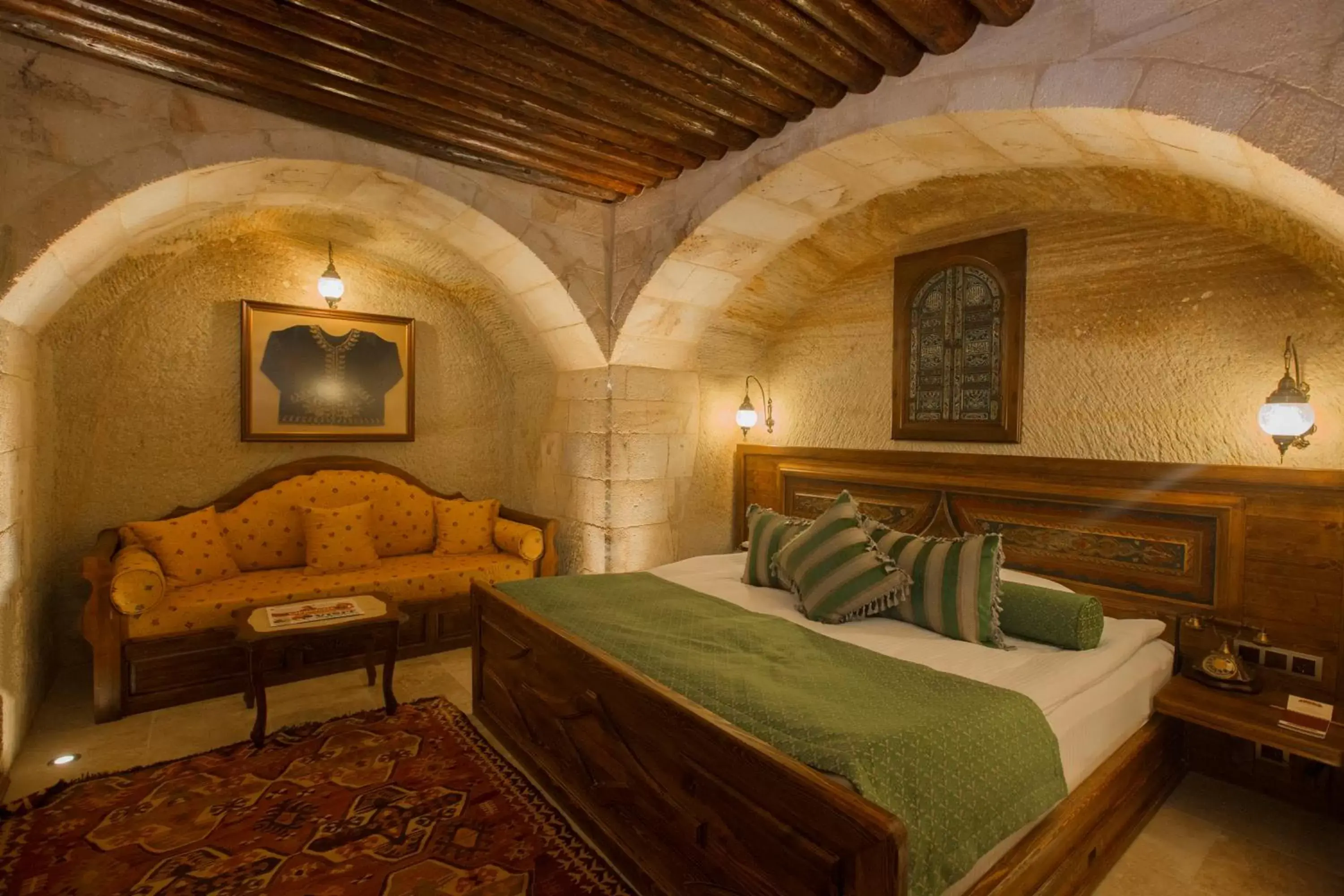 Bedroom, Bed in Kayakapi Premium Caves Cappadocia