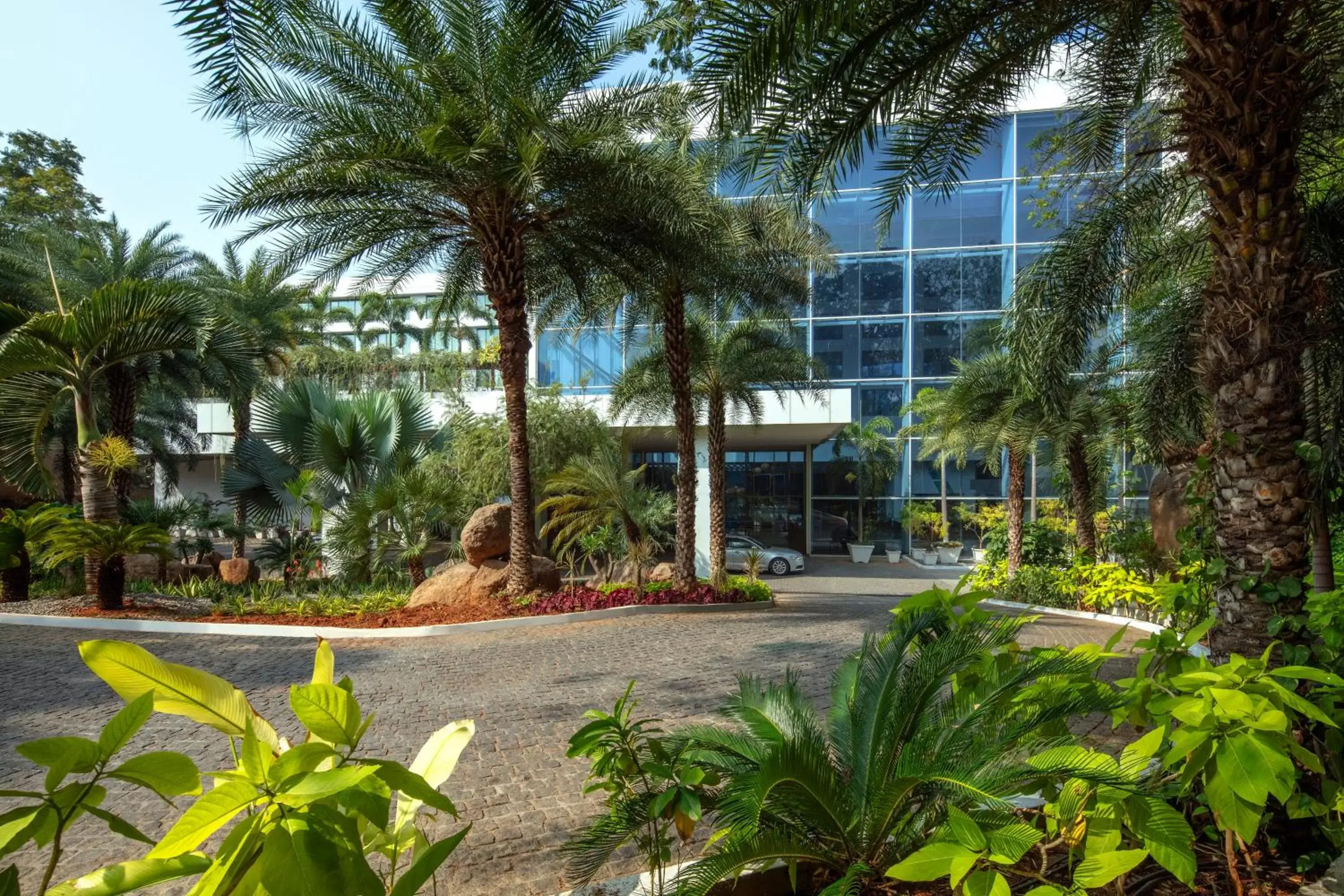 Facade/entrance, Garden in Radisson Blu Plaza Hotel Hyderabad Banjara Hills